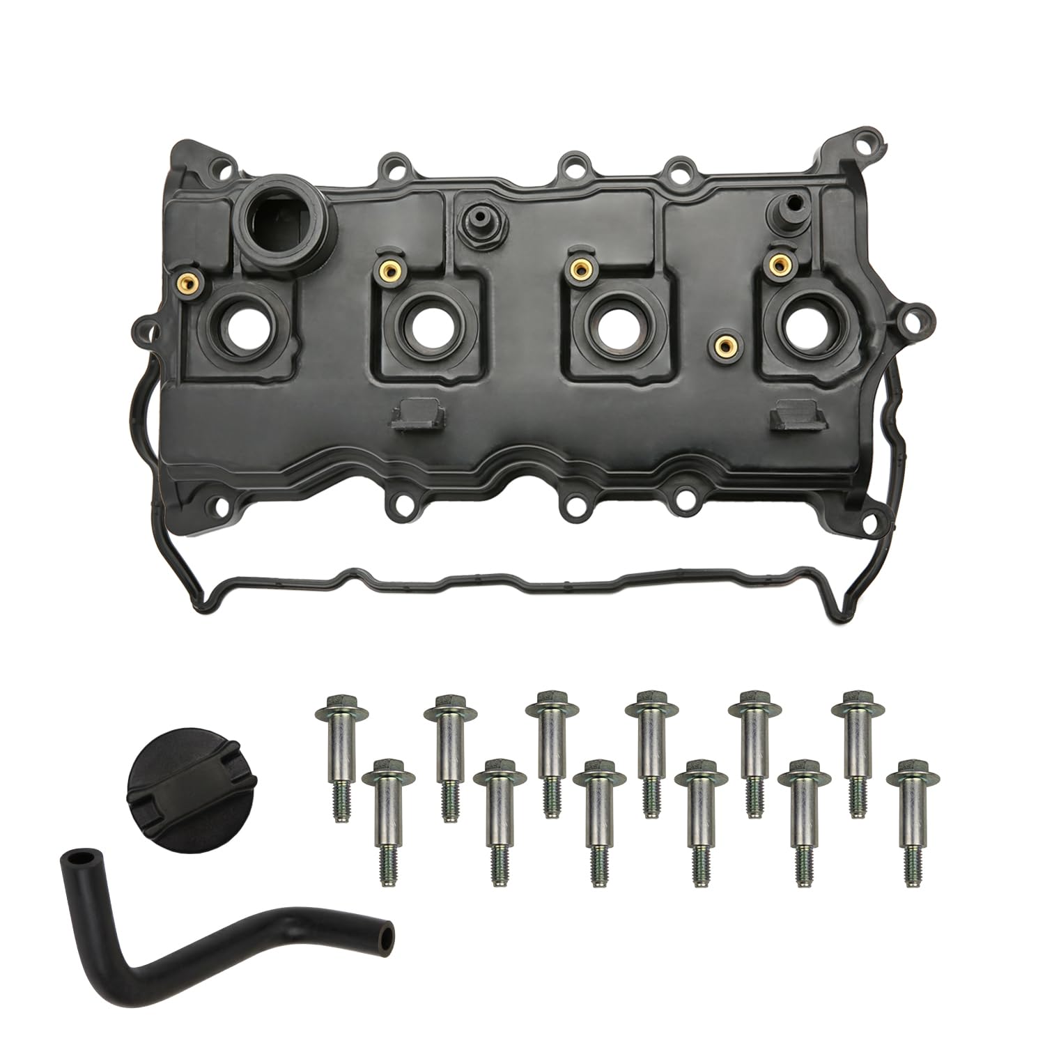 MITZONE Engine Valve Cover Compatible with 2007-2013 Nissan Altima Sentra SE-R 2.5L Part# 13264-JA00A 13270-JA00A