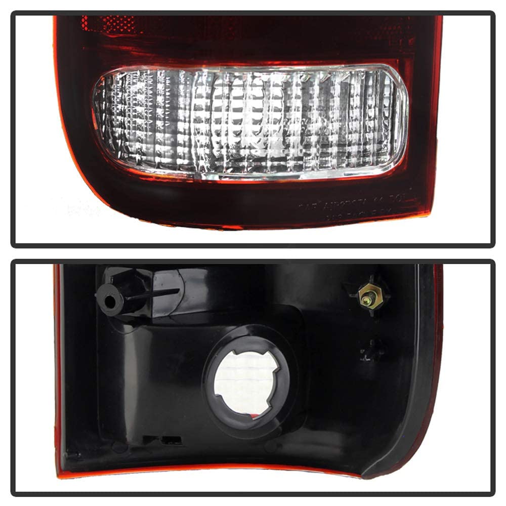 Acanii - For 1997-2003 Ford F150 99-07 F250 F350 Superduty Red Smoke Tail Lights Brake Lamps