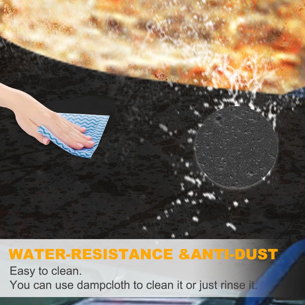 REARACE Universal ATV Seat Covers Four Wheeler Seat Cover Waterproof Protection Accessories Compatible with Most ATV Seats