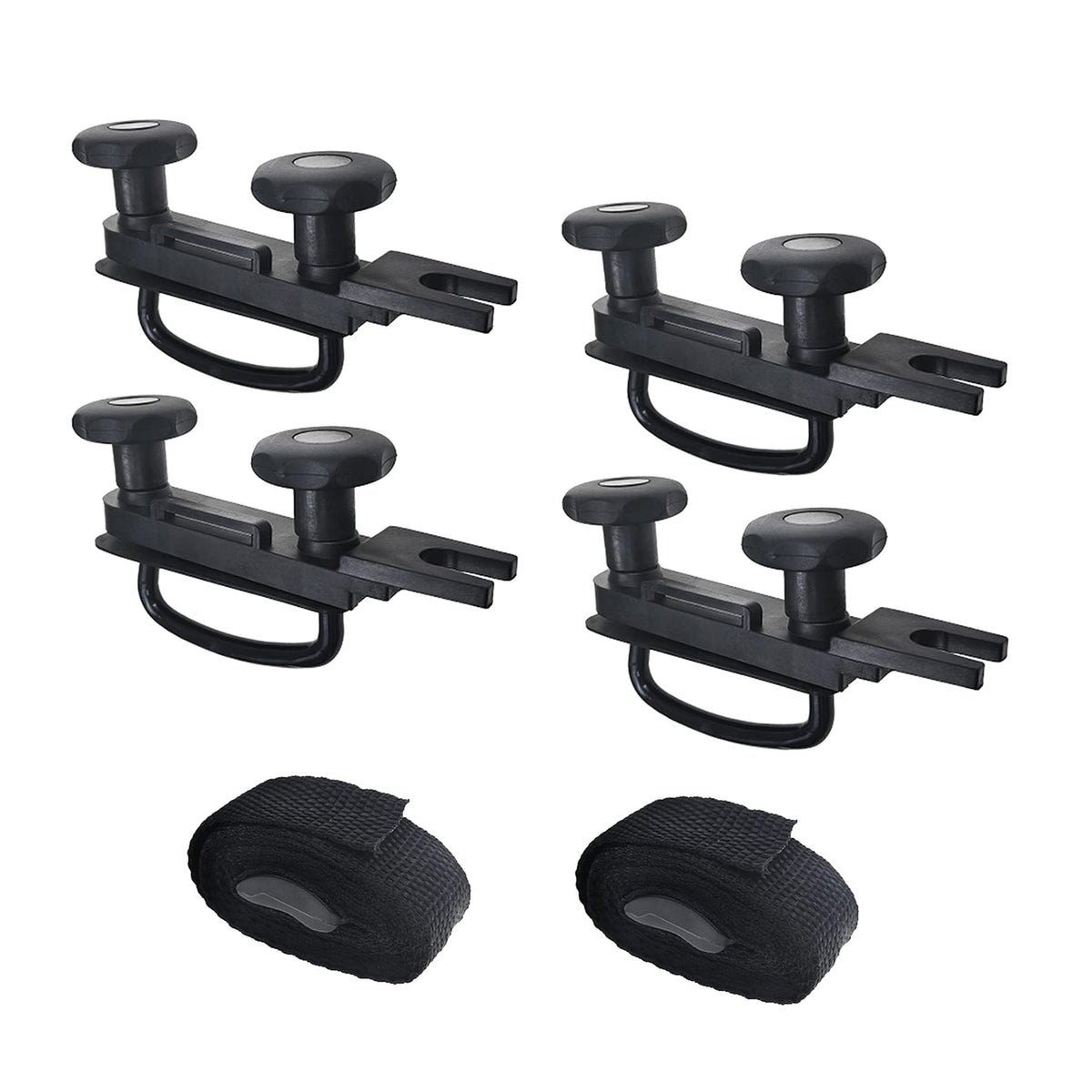 Universal Roof Box U-Bolt Clamps Cargo Carrier Roof Rack Bracket Kit Van Mounting Fitting Kit 85Mm Internal Width 40Mm Thick Luggage Rack Adjustable U Bolt Quick Release Latch For Roof Box Hardware