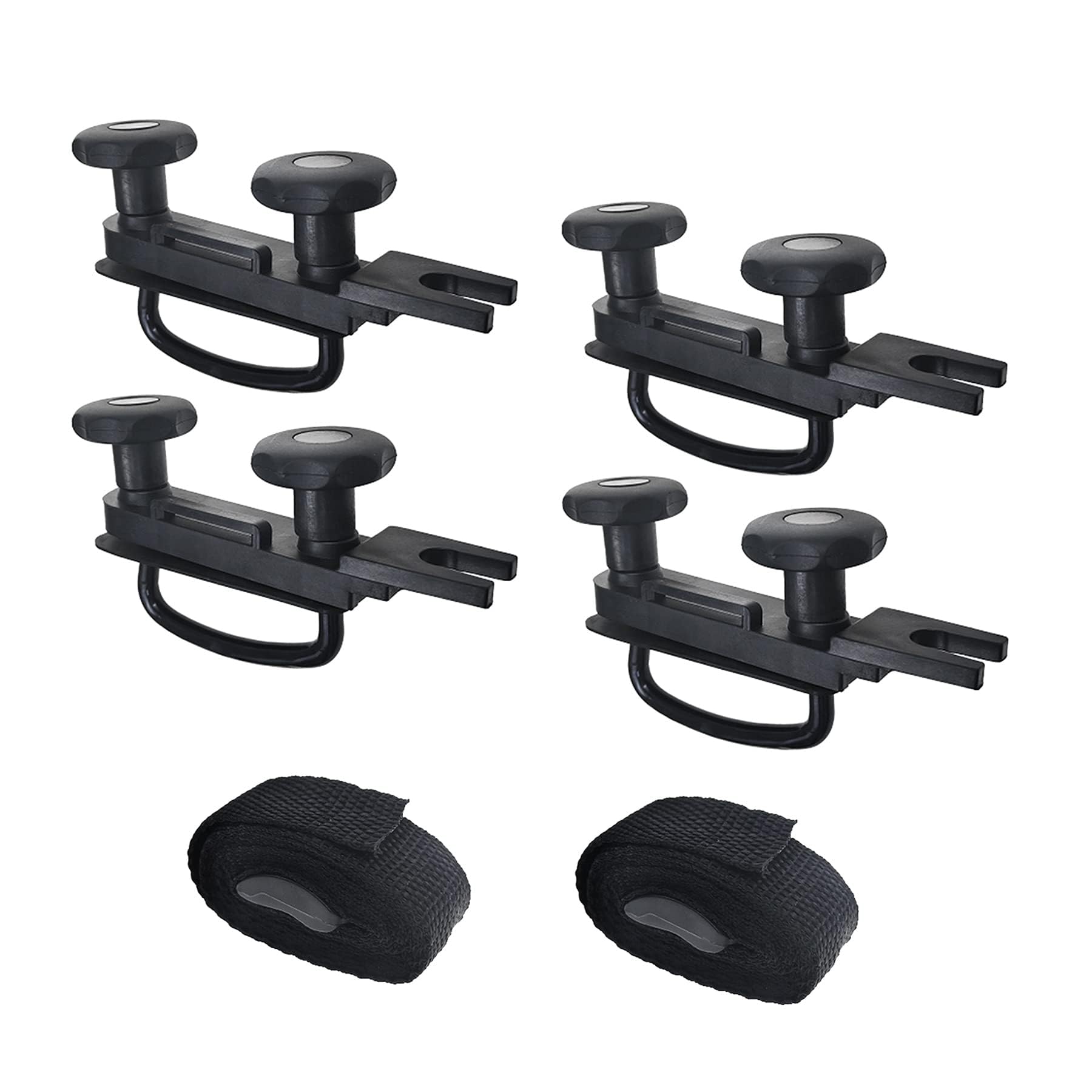 Universal Roof Box U-Bolt Clamps Cargo Carrier Roof Rack Bracket Kit Van Mounting Fitting Kit 85mm Internal Width 40mm Thick Lug