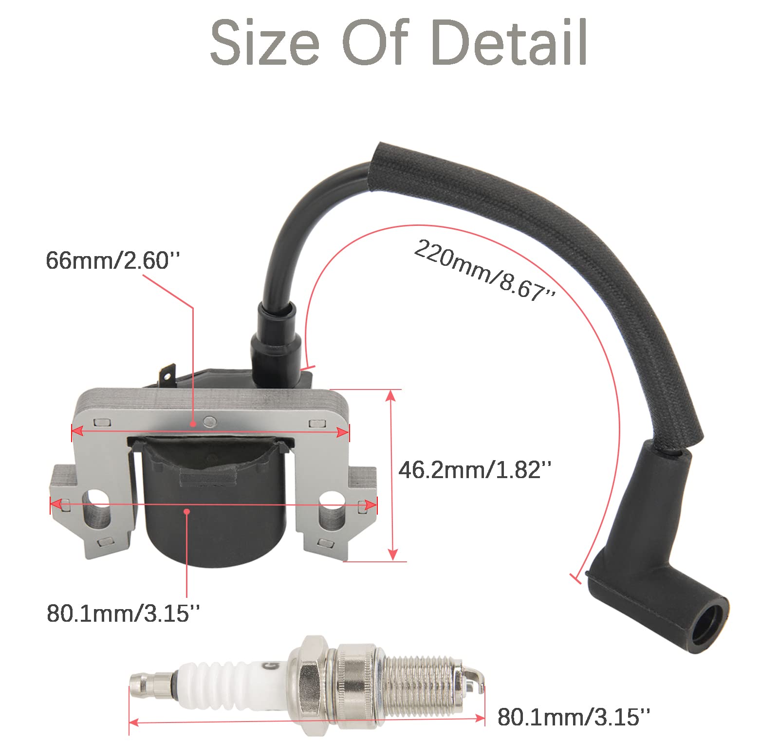 Gcv160 Ignition Coil, Gcv160 Coil 30500-Z0J-004 For Honda Gcv190 Gcv160 Gcv135 Gsv160 Gsv190 Gc160 Coil Module Fits Hrs216 Hrb21