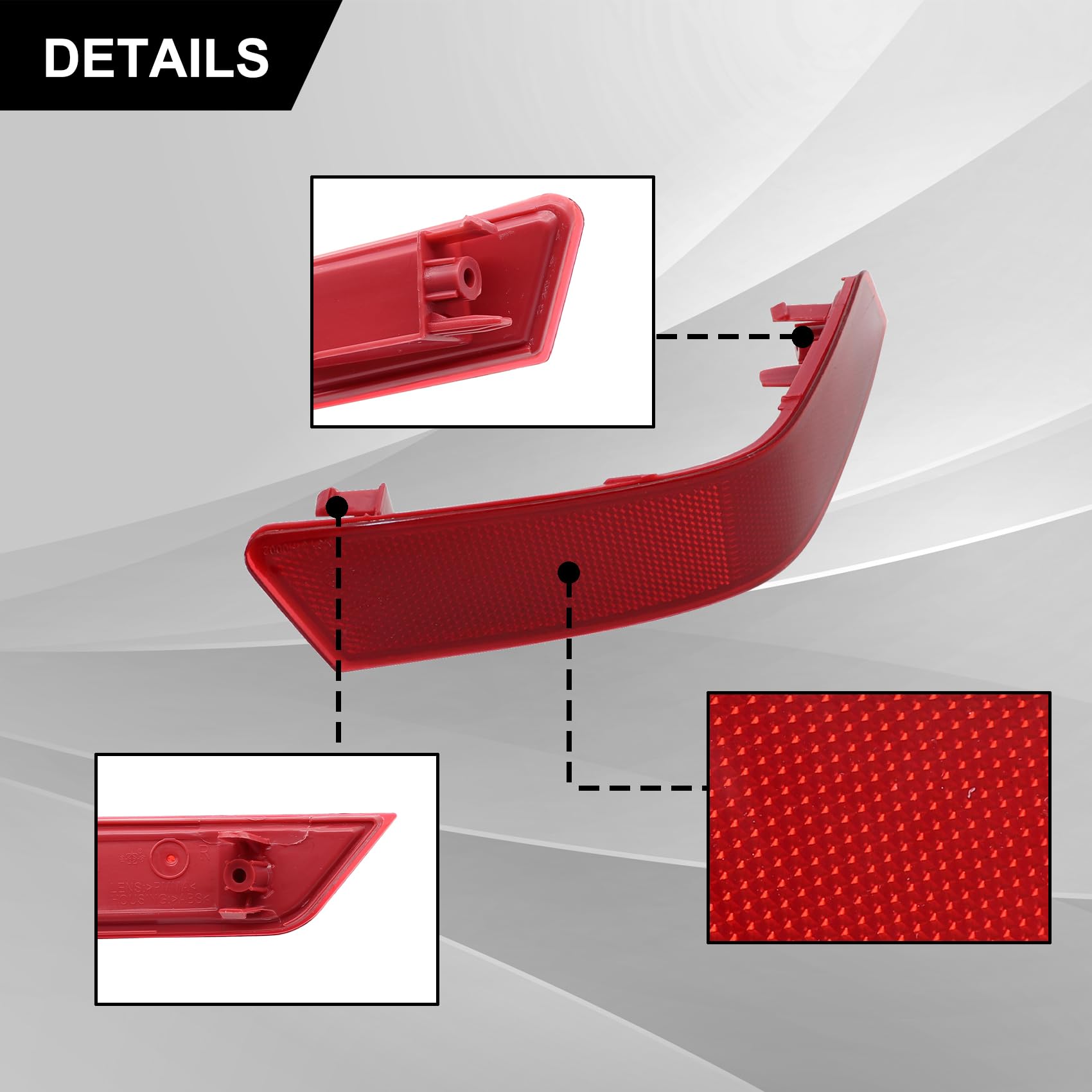 Priprilod 1 Pcs Rear Passenger Right Side Bumper Reflector 26565-6Fv0B Compatible With Nissan Rogue 2017 2018 2019# Ni1184105 26