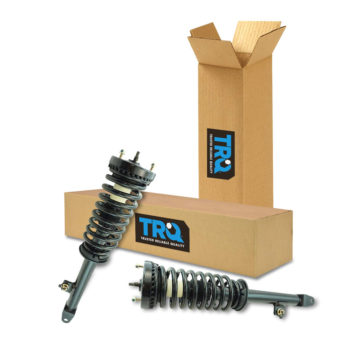 Trq Front Strut & Coil Spring Assembly Set Driver & Passenger Sides Compatible With 05-10 Chrysler 300