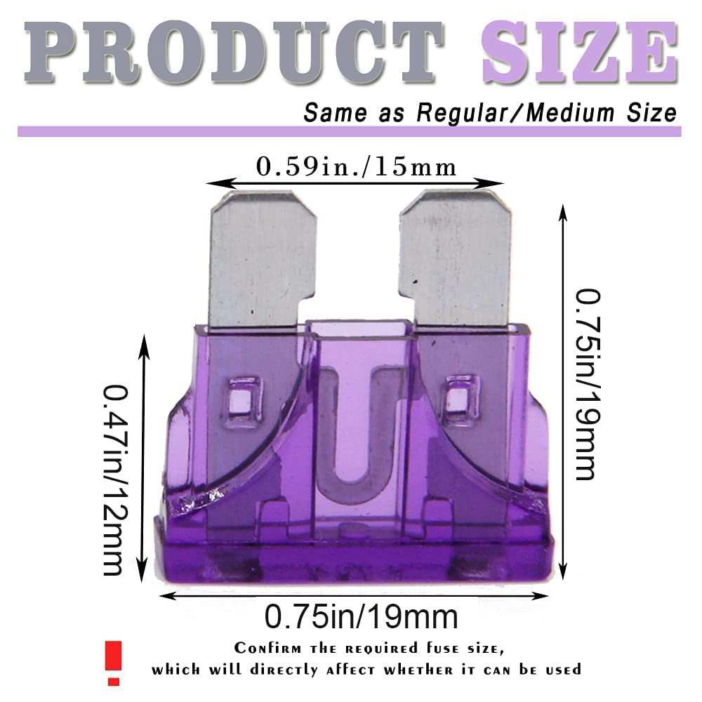 (20 pcs) 35 Amp Standard Blade Fuse, 35A Automotive Fuse for Car Truck
