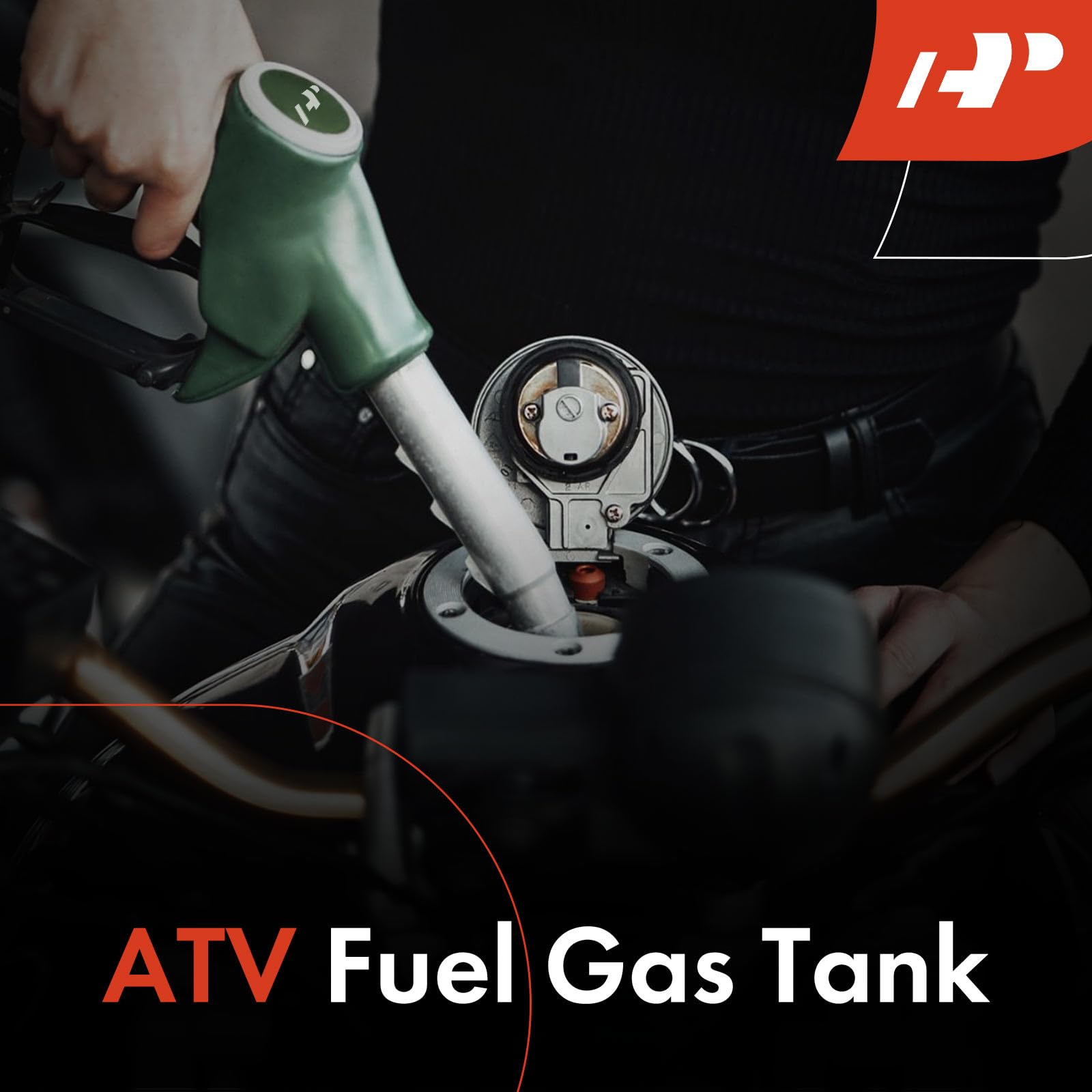 A-Premium Atv Fuel Gas Tank With Fuel Cap And Fuel Petcock Valve Switch Compatible With Yamaha Banshee 350 Yfz350 1988-2006 Replaces# 2Gu241100000, 2Gu-24110-00-00