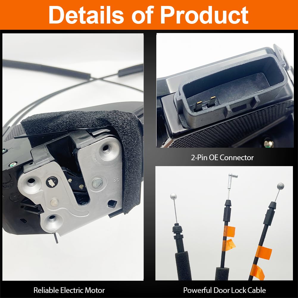 VEELECP Door Lock Actuator Compatible with 2013-2019 Sentra Sedan Front Right Passenger Side Without Smart Key 80500-9AN0A