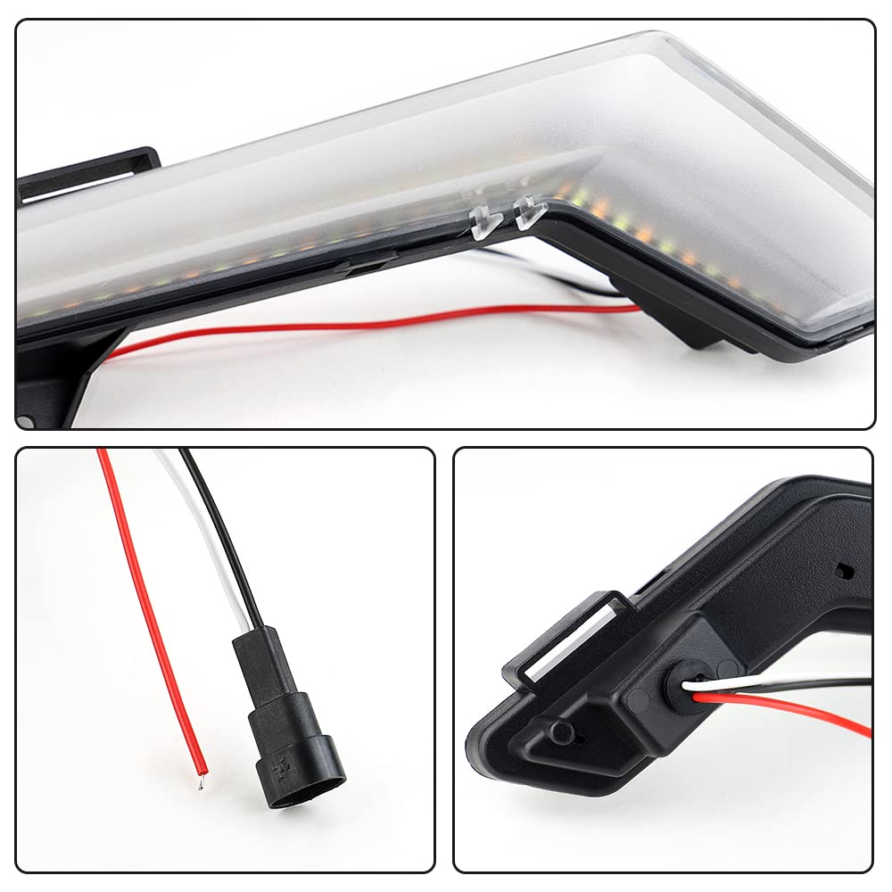 Akmties Can Am Defender Led Turn Signal Light Daytime Lamp Kit With White Amber Compatible With 2020-2021 Defender Max Can-Am Commander