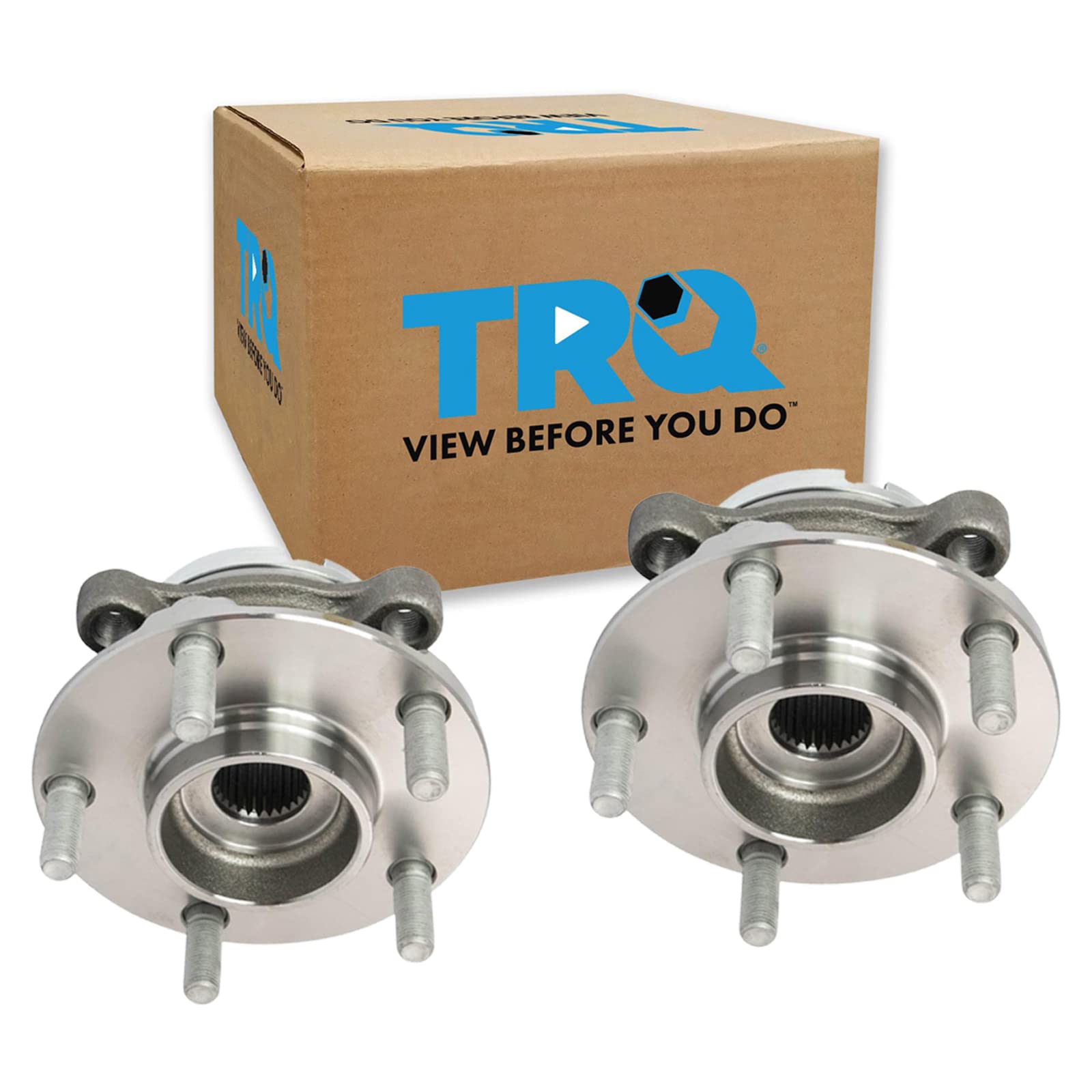 Trq Front Wheel Hub Bearings Assembly Set Compatible With 2009-2021 Nissan Gt-R