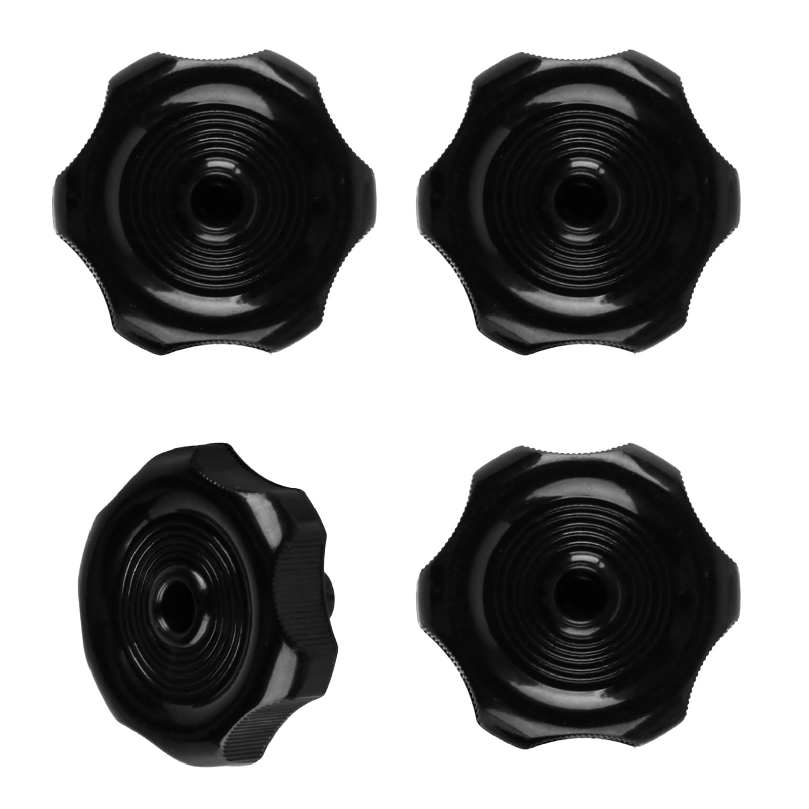 QBXMY7 4 Pcs RV Window Knob with Screw, Brown,Camper Knobs (4 Black)