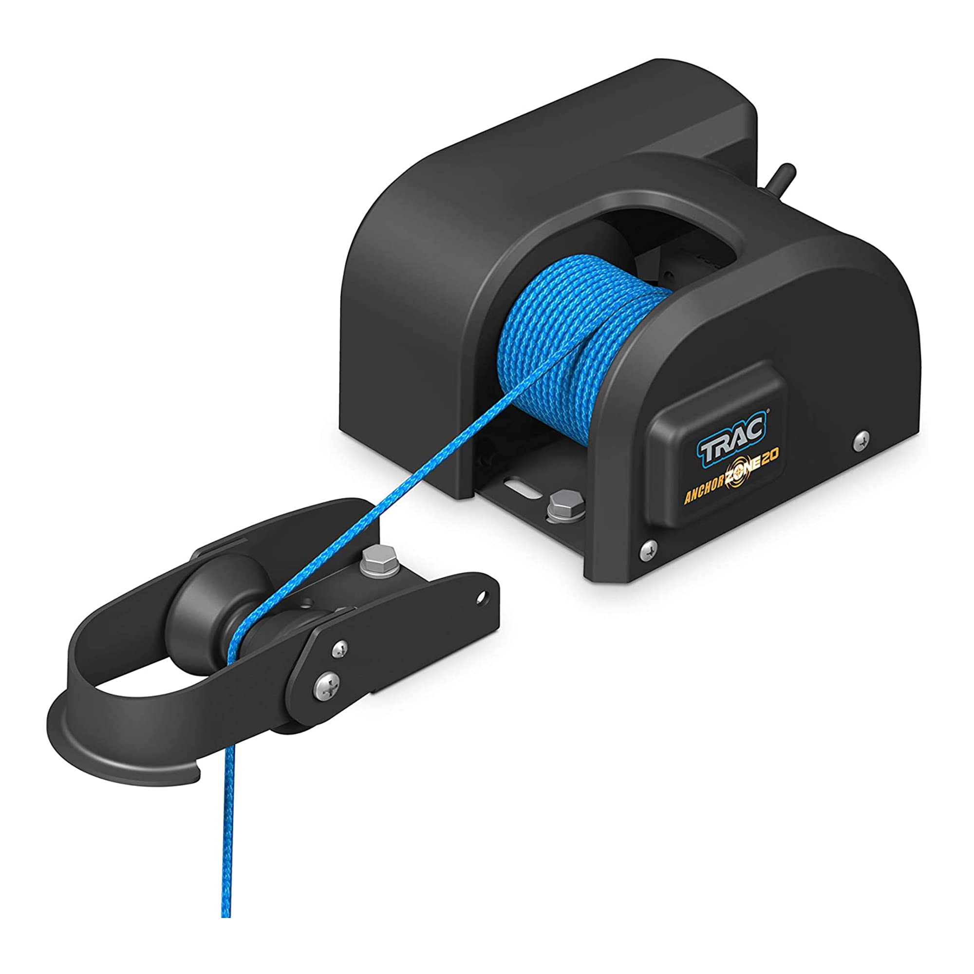 Camco TRAC Outdoors AnchorZone 20 Electric Anchor Winch | Features a High-Efficiency 12-Volt DC All-Steel Gear Motor & Includes 