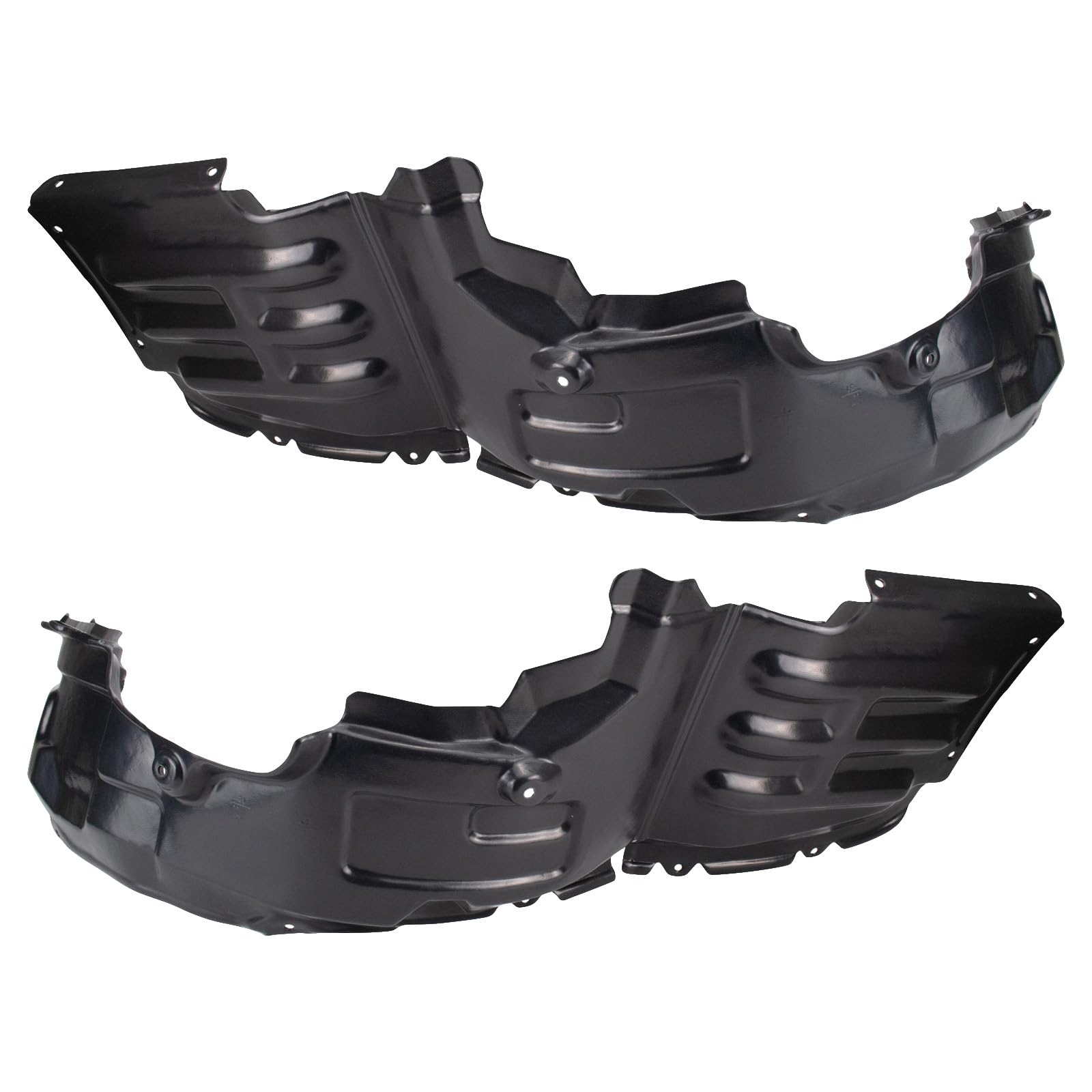 Trq Inner Fender Liner Set Compatible With 2006-2012 Mitsubishi Eclipse Mi1250107 Mi1251107