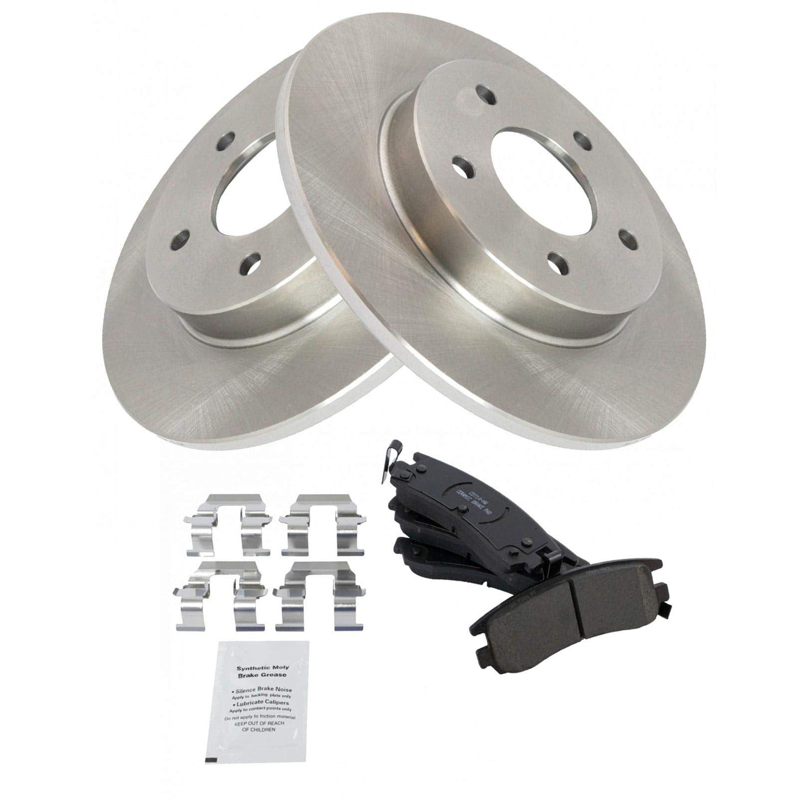 TRQ Rear Brake Pad & Rotor Kit for LeSabre Park Ave Escalade Bonneville