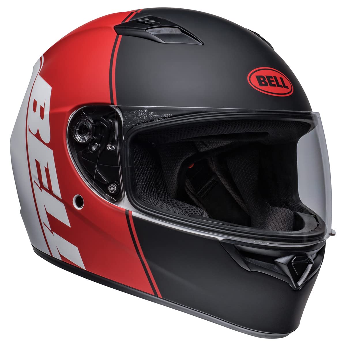 Bell Qualifier Full-Face Motorcycle Helmet (Ascent Matte Black/Red/White - 2X-Large)