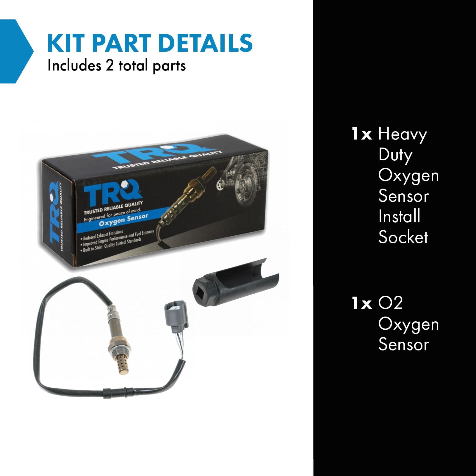 Trq O2 Oxygen Sensor W/Install Tool Downstream Rear For Accord Civic Nsx