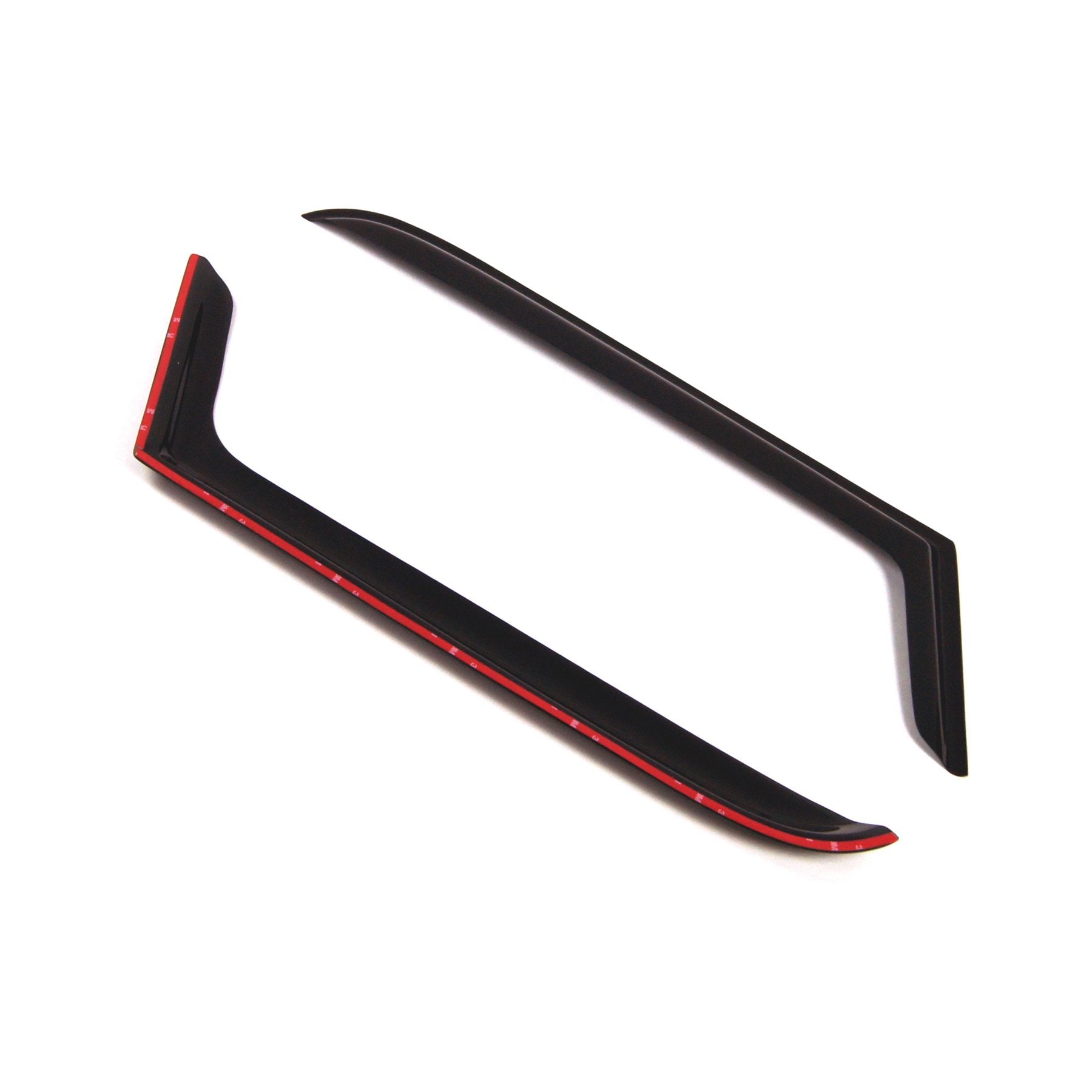 Tuningpros Window Visor Compatible With 1997-2006 Jeep Wrangler, Dgwv2-276 Outside Mount Deflector Rain Guard Dark Smoke, 2 Pcs