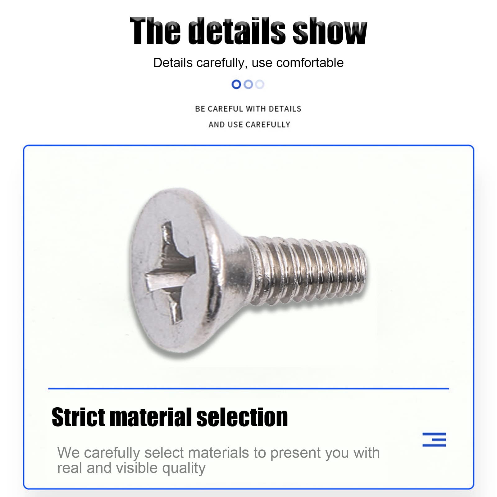 Jeseny 4 Pcs Stainless Steel Brake Disc Rotor Screws For Front And Rear, Cross Flat Head Screw Set Is Best Replacement For Honda, Hyundai, Kia, Adapt To Automatic Assembly