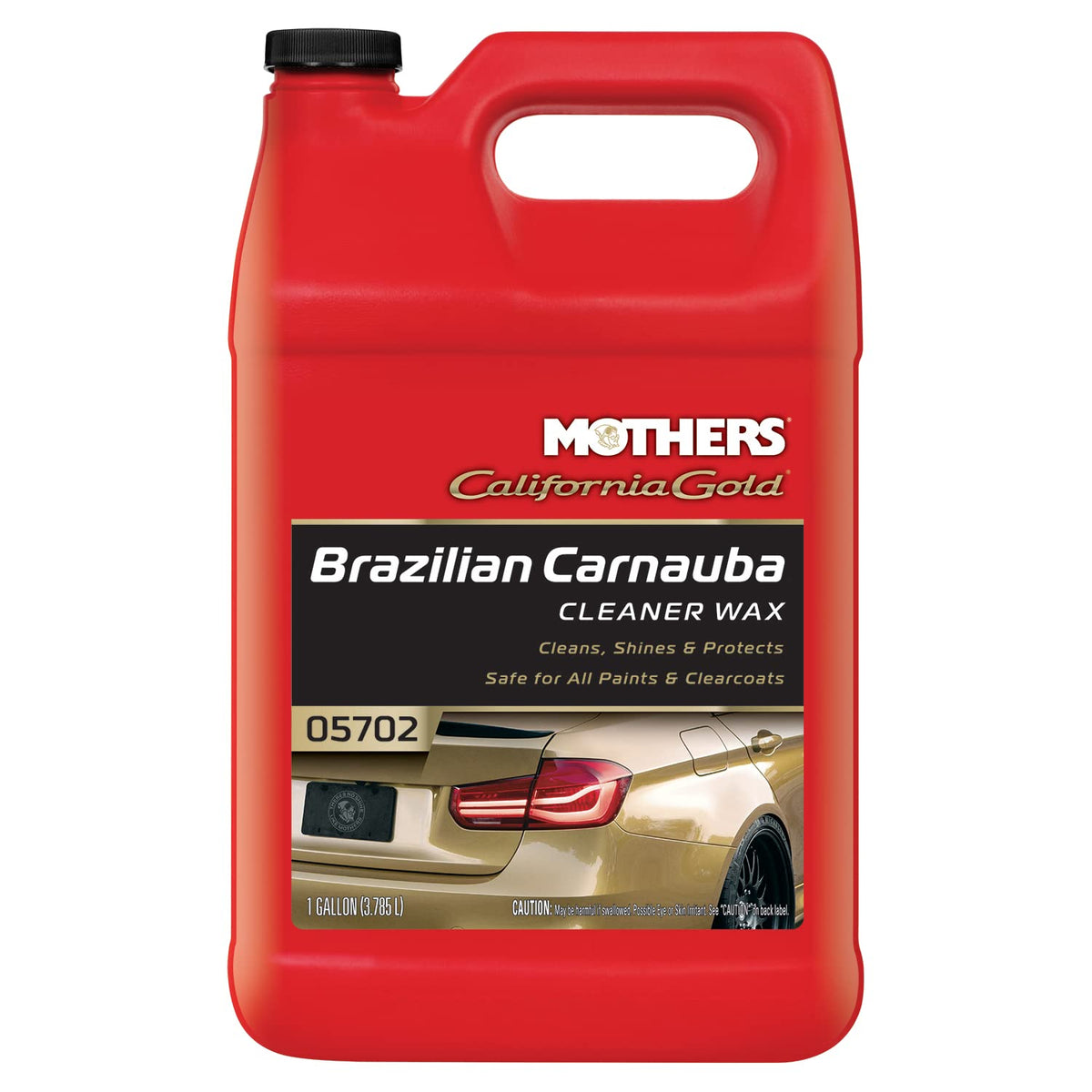 Mothers 05702 California Gold Brazilian Carnauba Cleaner Liquid Wax - 1 Gallon