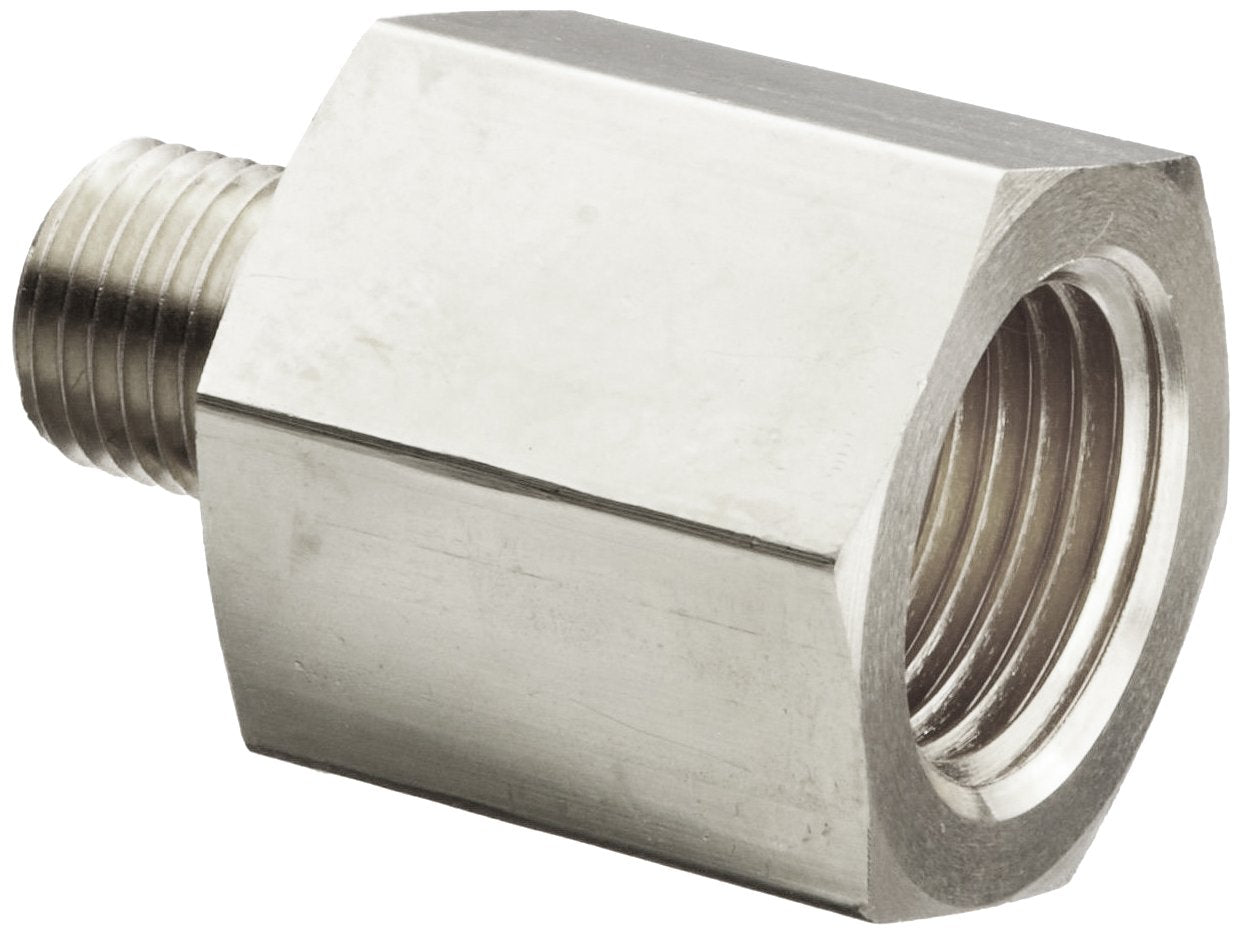 Alemite 51942 Adapter, 1/4-28 SAE-LT Taper Thread(m) x 1/8 Female NPTF (Pack of 5)