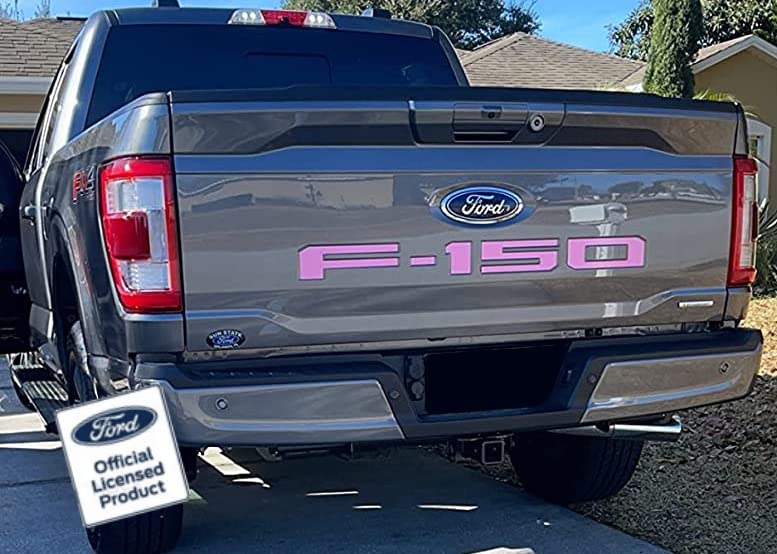 Decal Mods 2021-2024 F150 Tailgate Insert Decals Letters Inlays Indent Stickers (Thin Decal) For Ford F150 (2021-2024) (Soft Pin