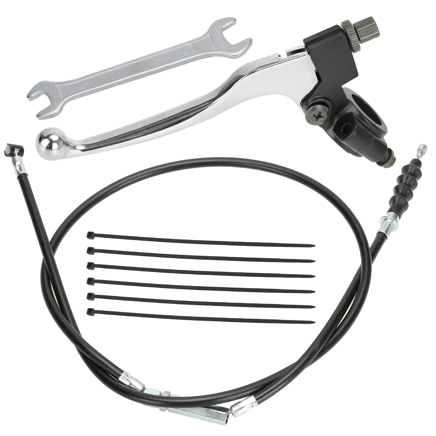Yoxufa 7/8 Handlebar Left Clutch Lever And Cable Replacement For 50Cc 70Cc 90Cc 110Cc 125Cc 250Cc Ssr Rfz Tao Tao Db17 Db27 Cool