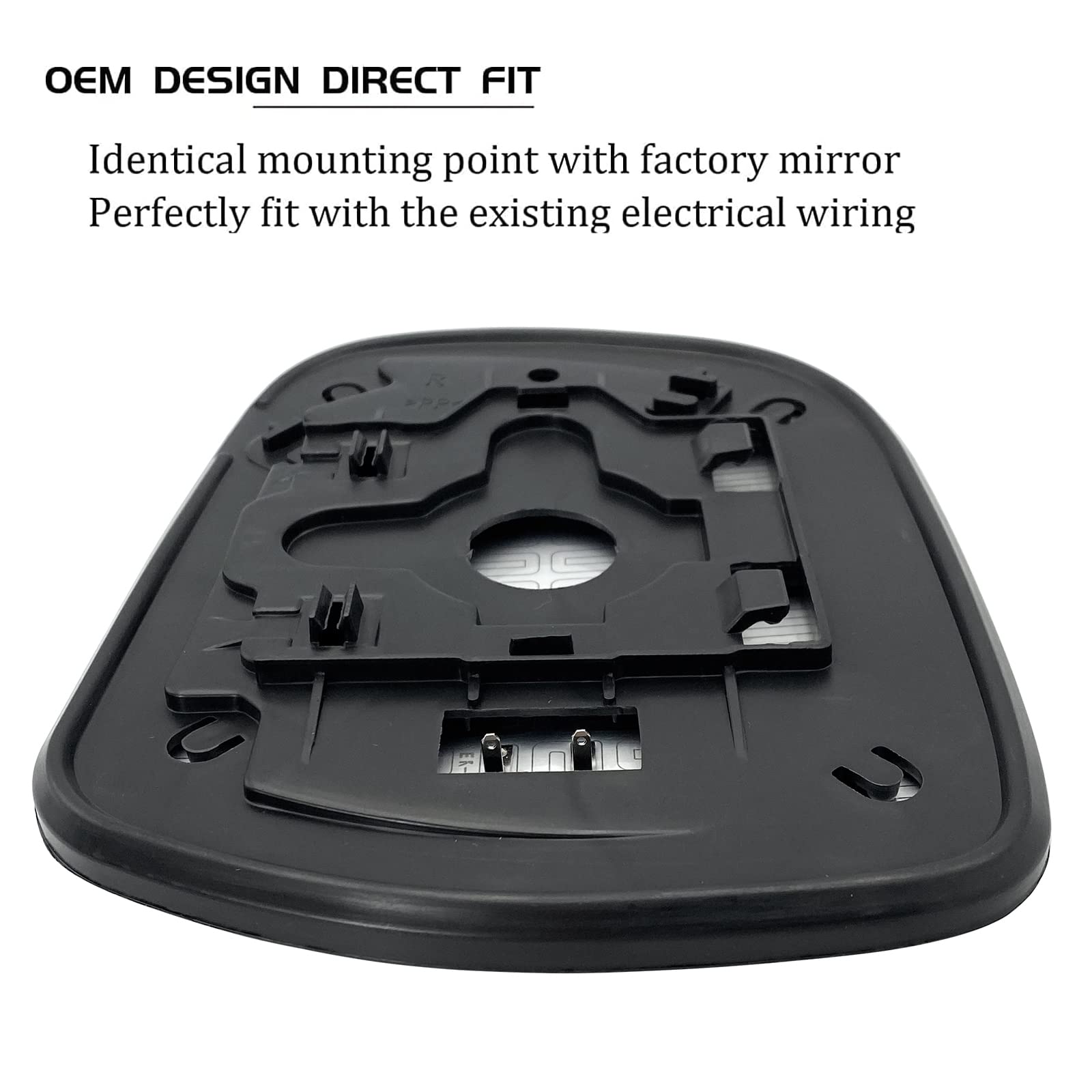 Passenger Right Side Heated Mirror Glass Replacement for 2004-2009 Lexus RX330 RX350 RX400h Mirrors - Side View Heated Convex Mi