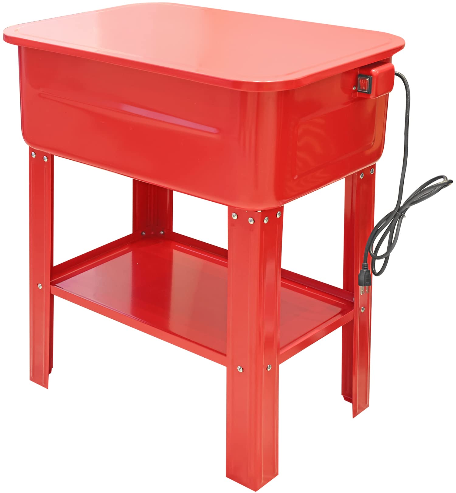 Big Red Atrg4001-20R Torin 20 Gallon Capacity Electric Solvent Pump Automotive Parts Washer Cleaner, Red