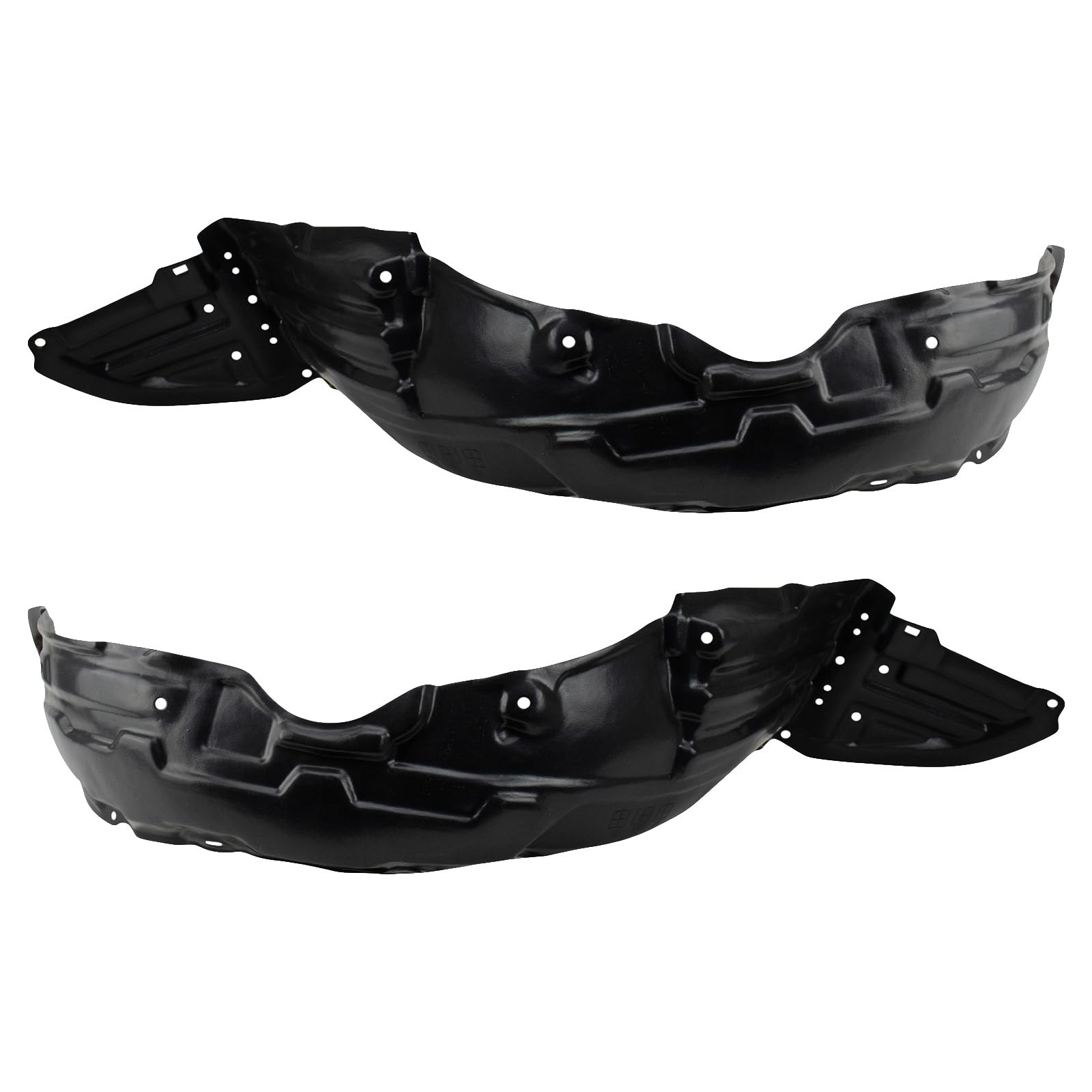 Trq Front Inner Fender Liner Set Compatible With 2005-2010 Scion Tc Sc1248105 Sc1249104