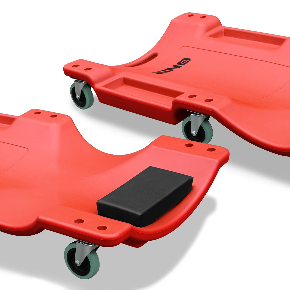 Dna Motoring Tools-00005 Heavy Duty Concave Shape Low Profile Automotive Creeper W/Padded Headrest