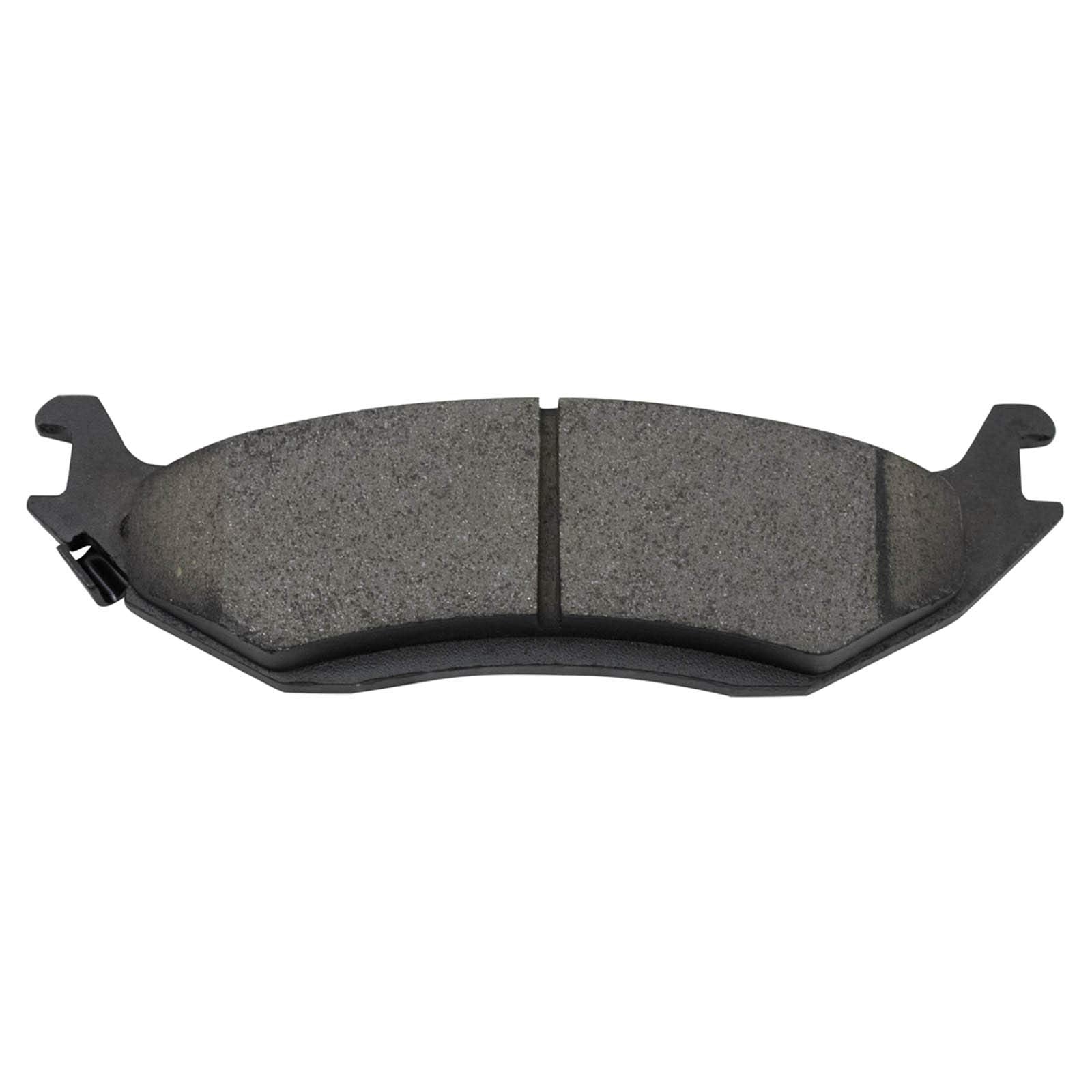 Trq Ceramic Brake Pad & Coated Rotor Kit Rear Compatible With Dodge Ram 1500 Pickup Truck