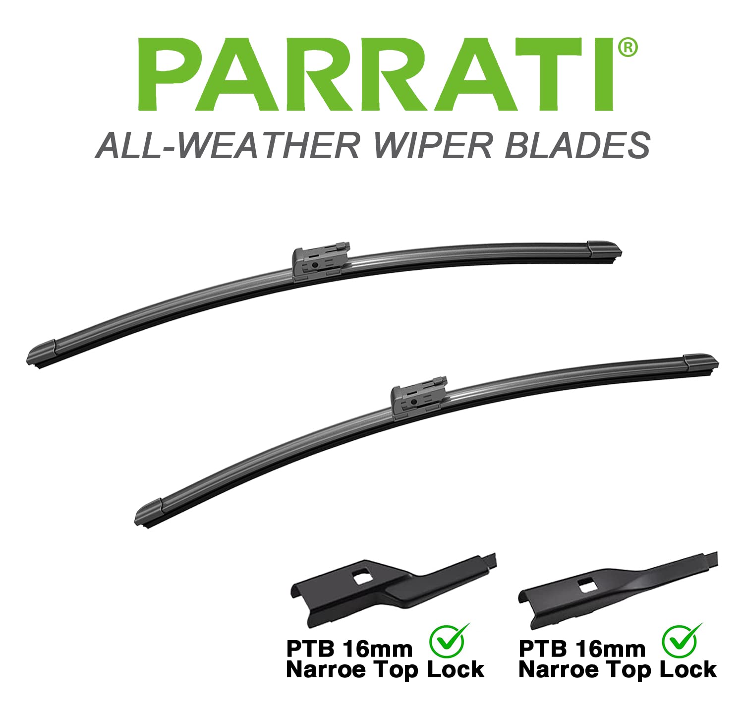 Parrati High Performance Premium All-Season Automotive Windshield Wipers With Rear Wiper Blades Replacement For 2017-2023 Audi Q