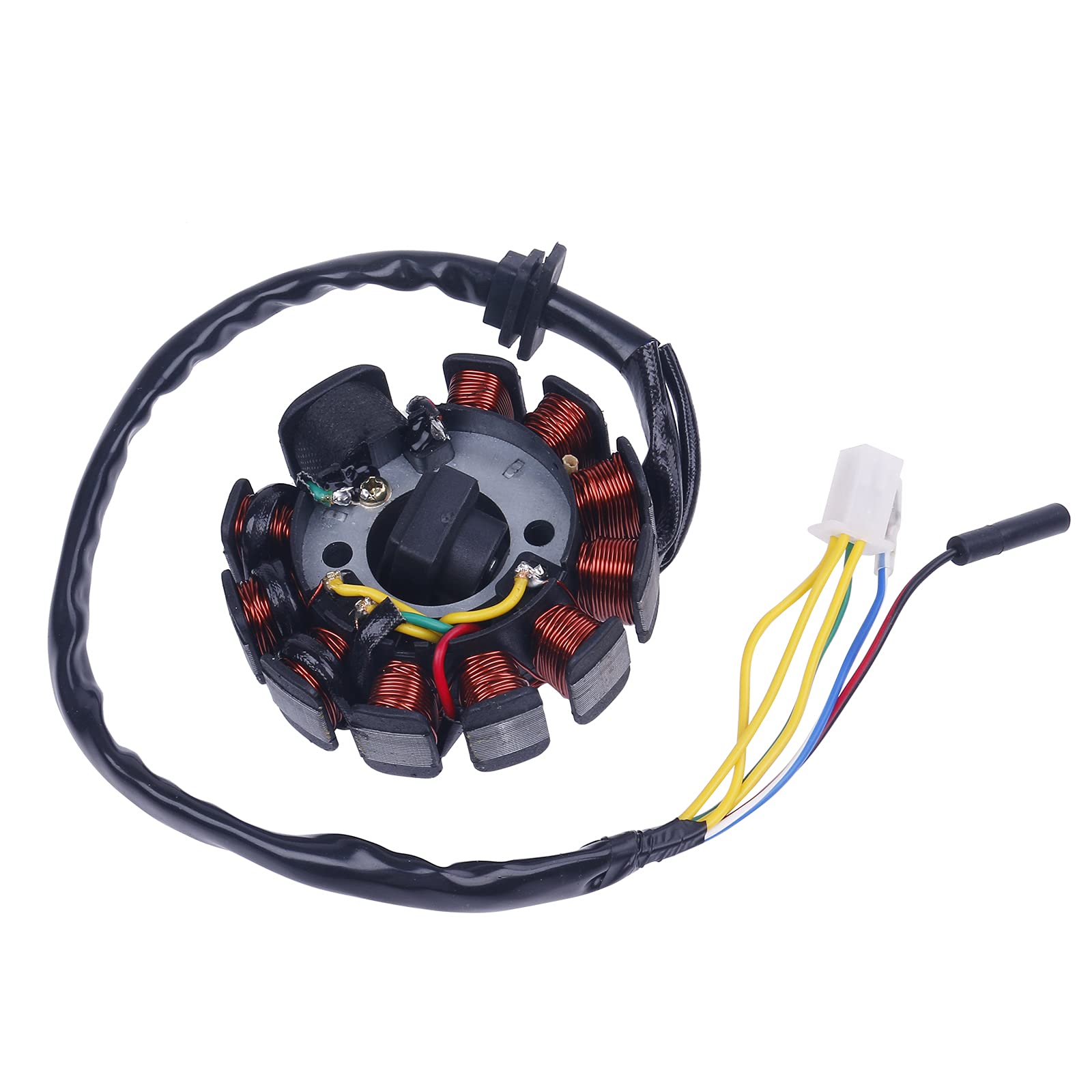 Glixal ATMT1-155-11 GY6 125cc 150cc 180cc 200cc 11 Coil Magneto Alternator Stator for Chinese Scooter Moped ATV Go Kart Quads 15