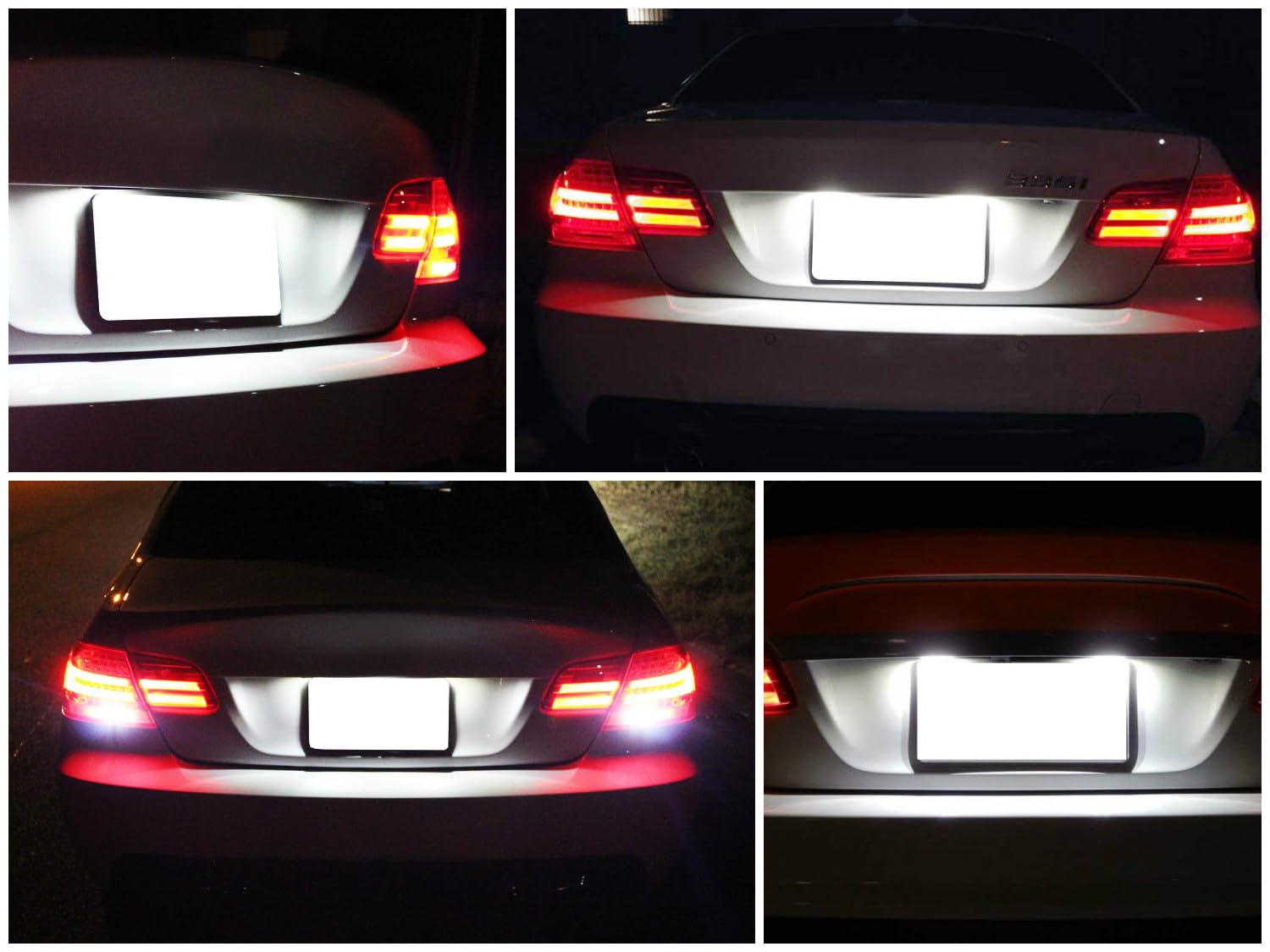 Ijdmtoy Oem-Fit 3W Full Led License Plate Light Kit Compatible With Bmw 1 2 3 4 5 Series X3 X4 X5 X6, Powered By 24-Smd Xenon Wh