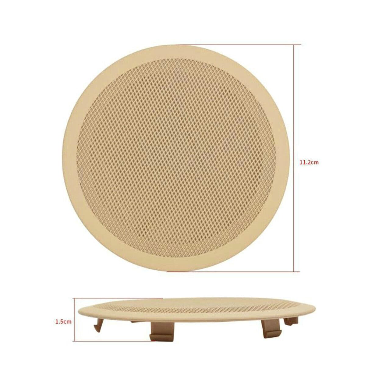 fitfoyo Front Door Speaker Cover for BMW 3 Series E90 320i 318i Beige 2005-2012 - OEM Replacement Part 51417144563/7144563