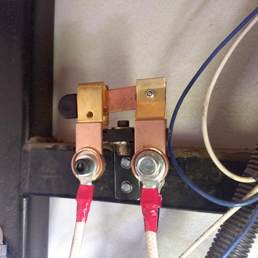 Side Post Knife Blade Master Switch, Ampper 12V / 24V Battery Disconnect Switch Isolator for Marine Car Boat RV ATV Vehicles (Ki