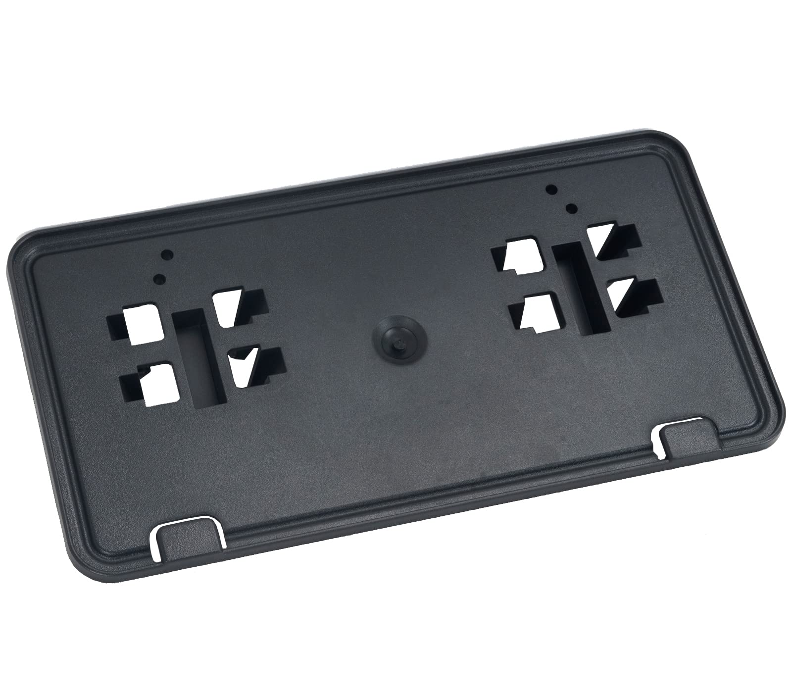 Karpal Bumper Guards Pads Insert Caps + License Plate Frame Bracket Compatible With 2018 2019 2020 Ford F150 F-150 Front Lh Left Driver + Rh Right Passenger Side