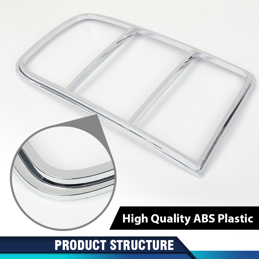 PIT66 Taillight Tail Light Bezel Covers Chrome Compatible with Ford Mustang 2005 2006 2007 2008 2009