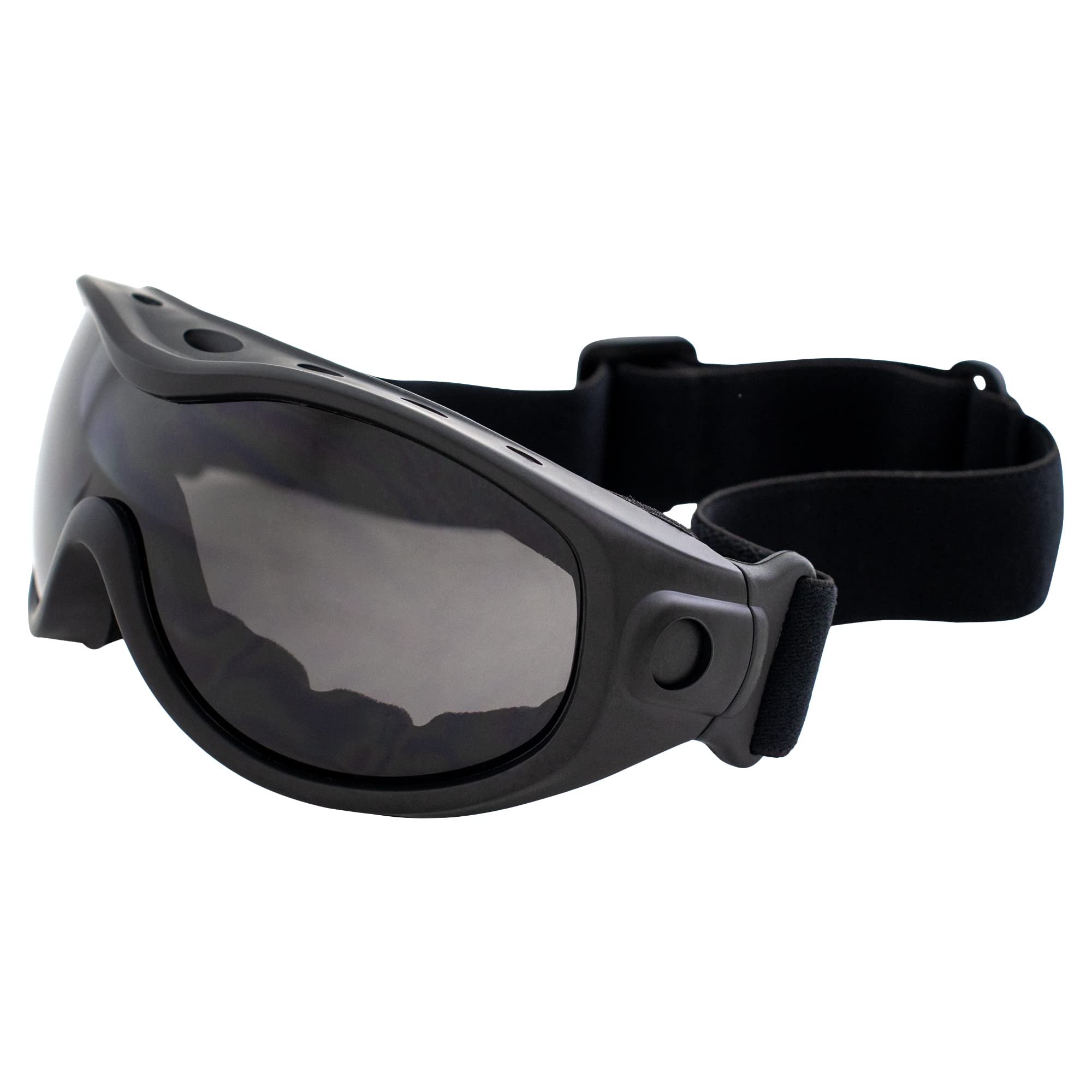 MotoProducts ATV Goggles Over Glasses Goggles ANSI Z87.1 Antifog Open Cell Foam Smoke Lens