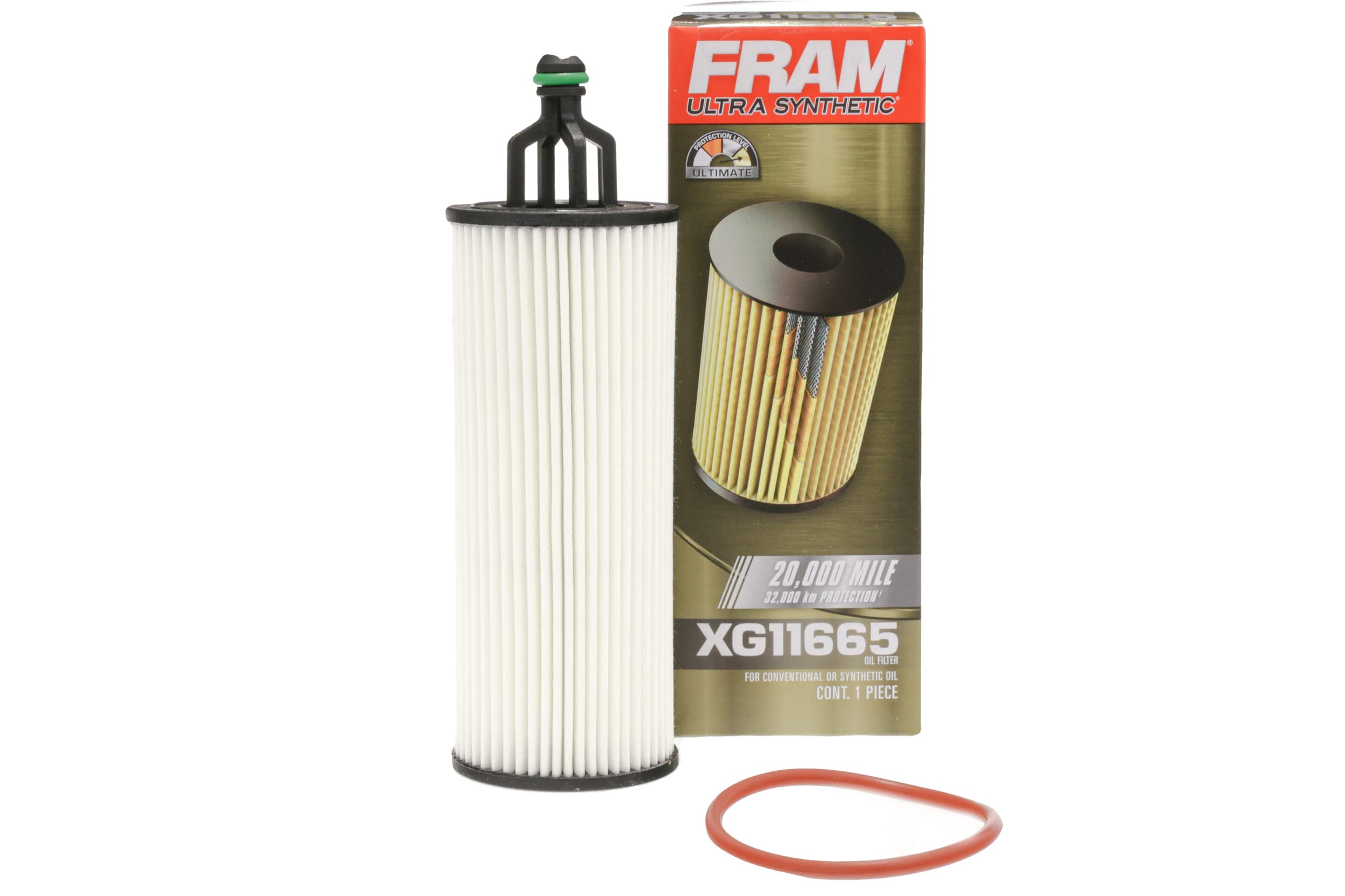 Fram Ultra Synthetic Automotive Replacement Oil Filter, Designed For Synthetic Oil Changes Lasting Up To 20K Miles, Xg11665 (Pac