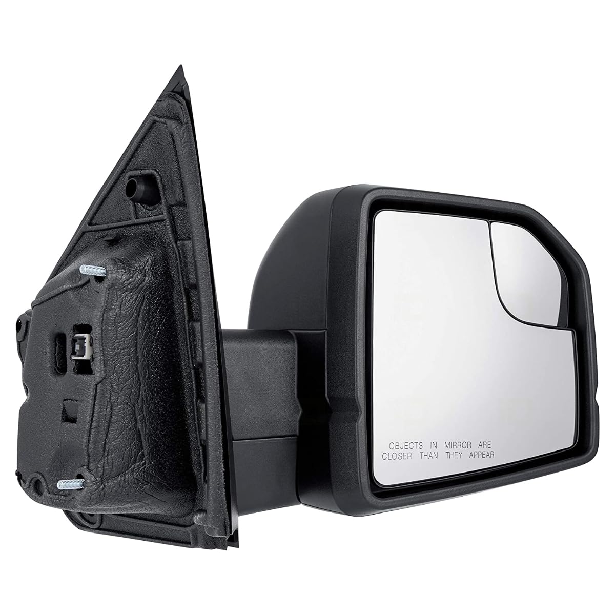 Autoshack Passenger Mirror Power Black Textured Heated Manual Folding Replacement For 2015-2018 Ford F-150 2.7L 3.0L 3.3L 3.5L 5