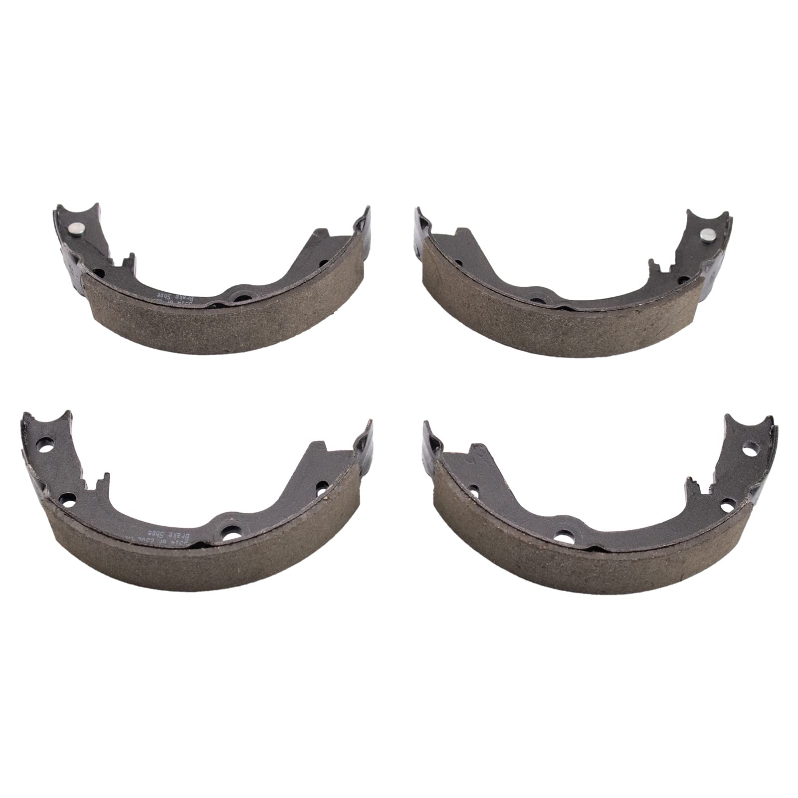 Trq Rear Brake Pad & Rotor Kit Brake Pads Brake Rotor Parking Brake Shoe Set Ceramic Compatible With 2010-2013 Kia Forte Forte K