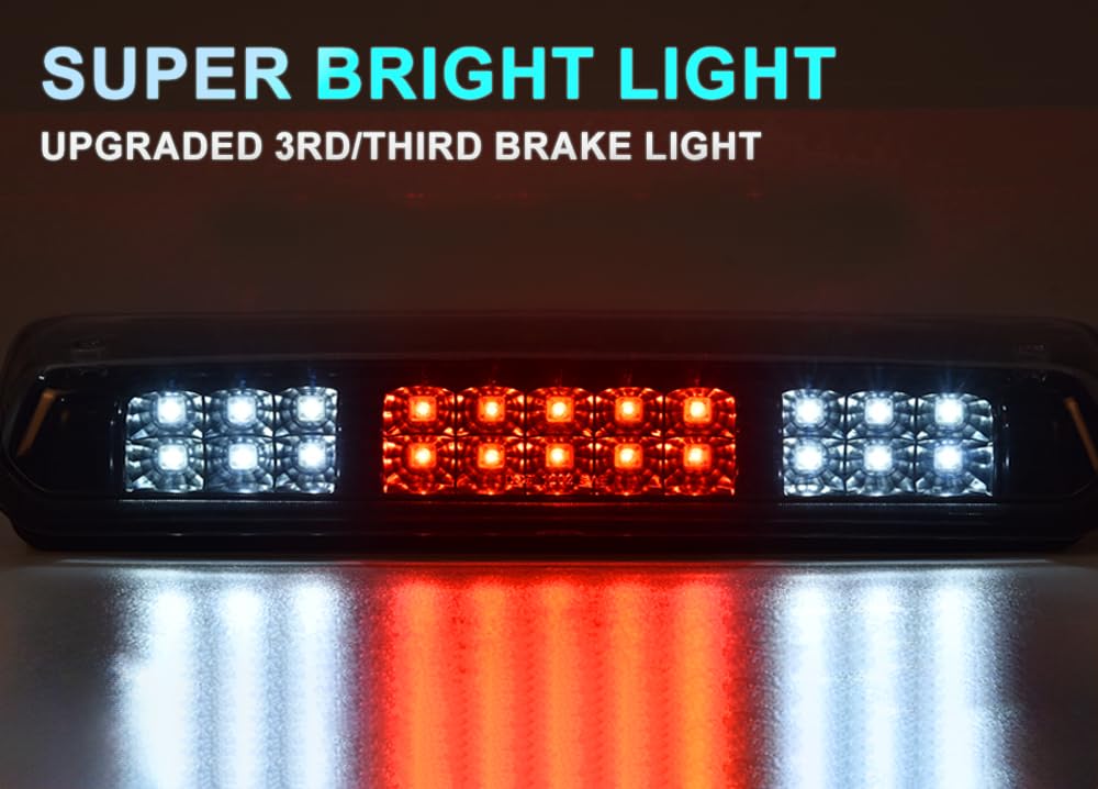 Pit66 Led 3Rd Brake Light, Compatible With 04-08 Ford F150 Lobo/Fit 07-10 Ford Explorer Rear Third High Mount Stop Tail Lamps Cl