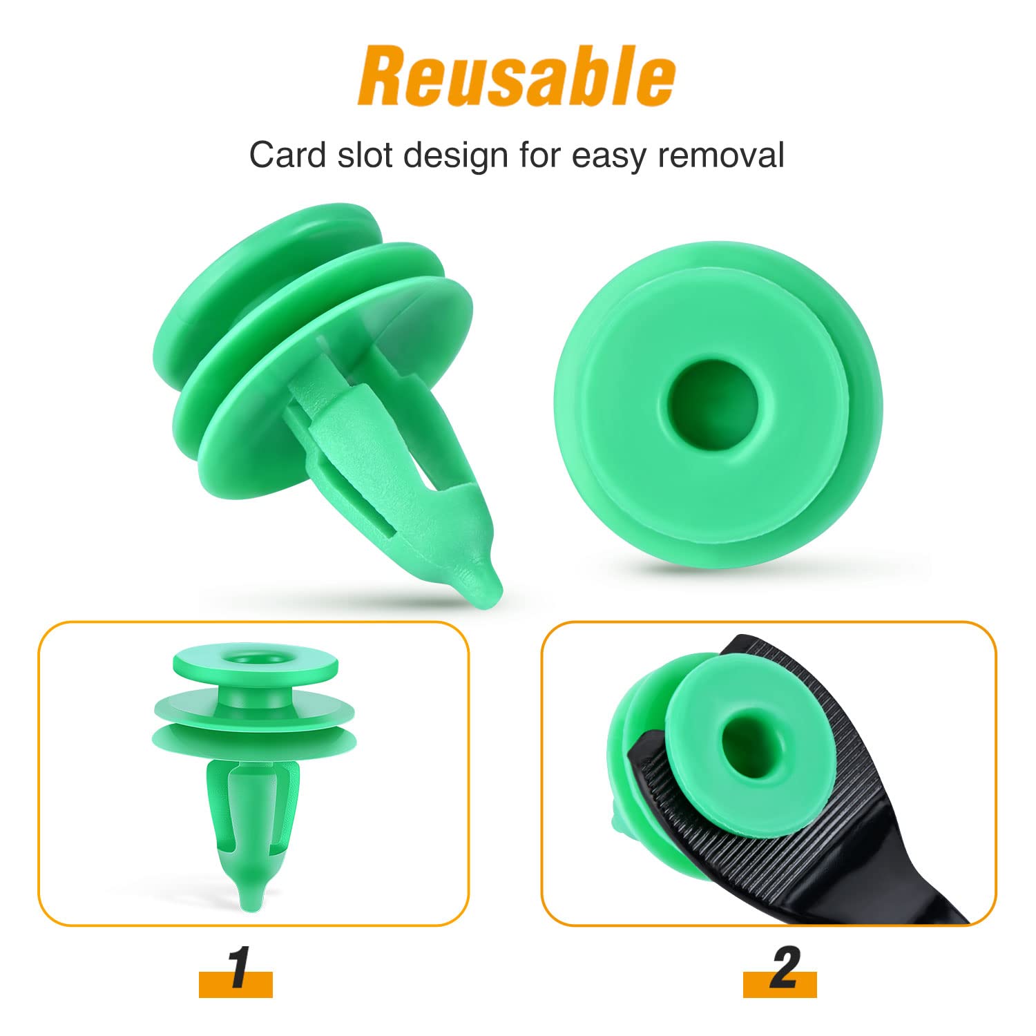 Gooacc 100Pcs Door Panel Retainer Clips Replacement For Jeep Grand Cherokee Chrysler Cirrus Voyager Dodge Grand Caravan Stratus,