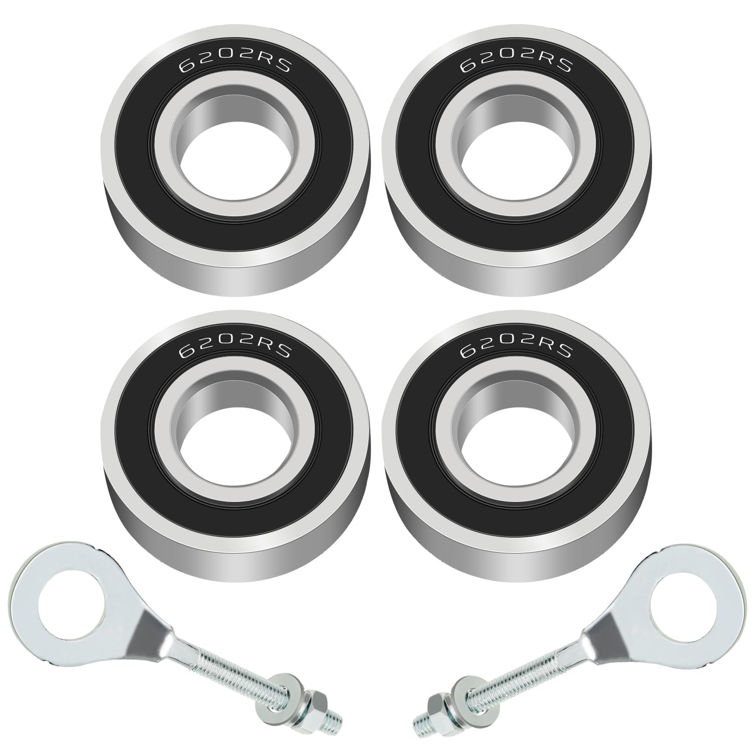 YOXUFA Front Rear Mini Bike Wheel Bearings Replacement for Coleman CT200U CT200U-EX BT200X Baja Warrior MB200 MB165 Massimo Hens
