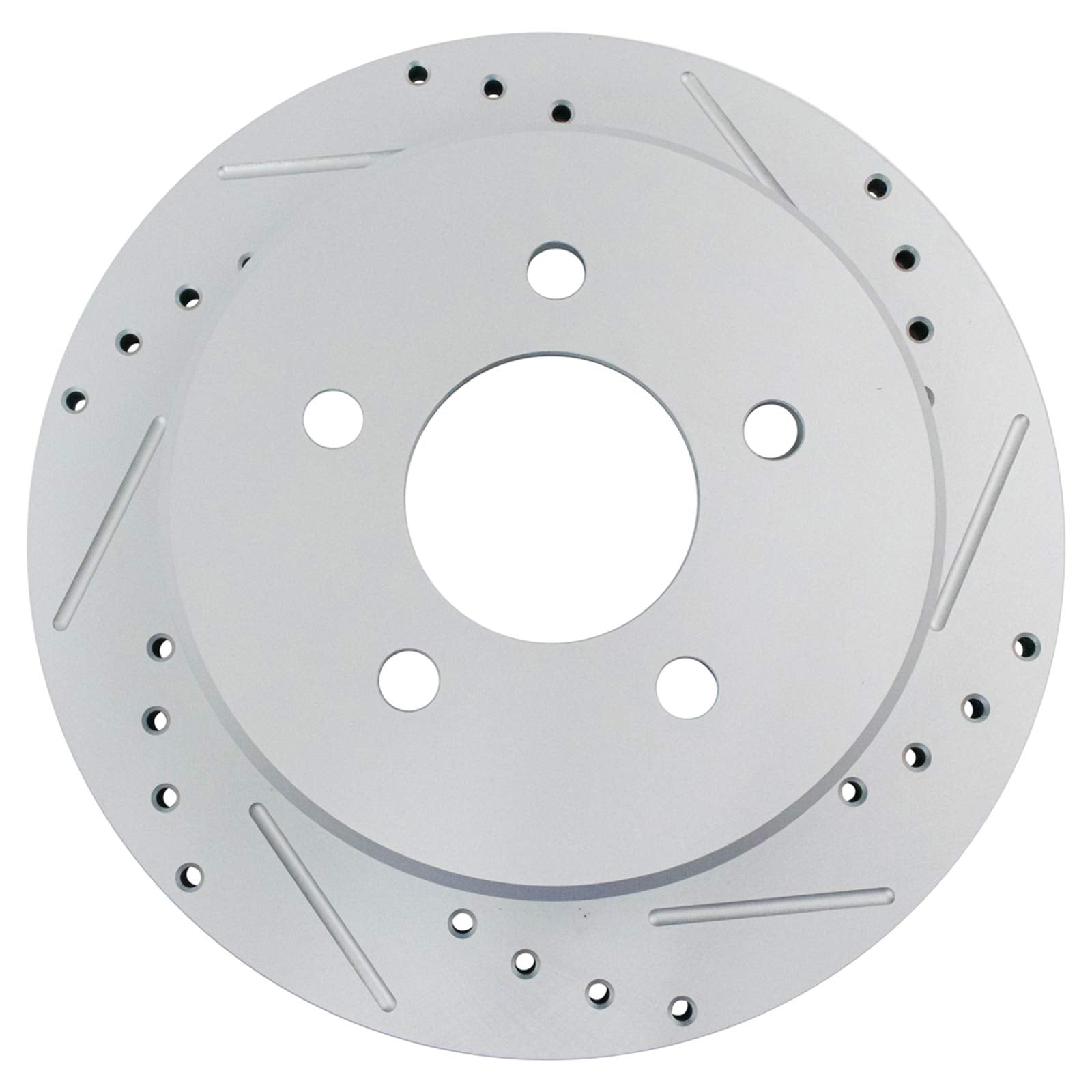 Trq Rear Performance Brake Rotors Set Premium G-Coated Cross Drilled & Slotted Compatible With 1995-2001 Ford Explorer 2001-2002