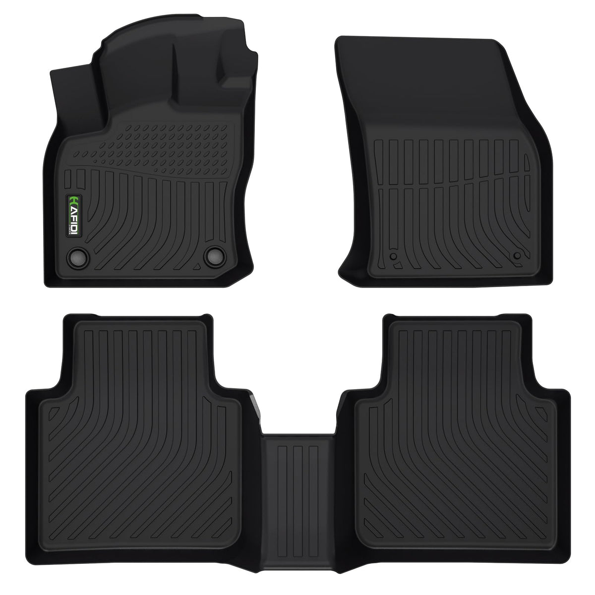 Hafidi Floor Mats Custom For Volkswagen Tiguan 2018-2023 2024 All Weather Protection Tpe Anti-Slip Automotive Floor Liners Fits 