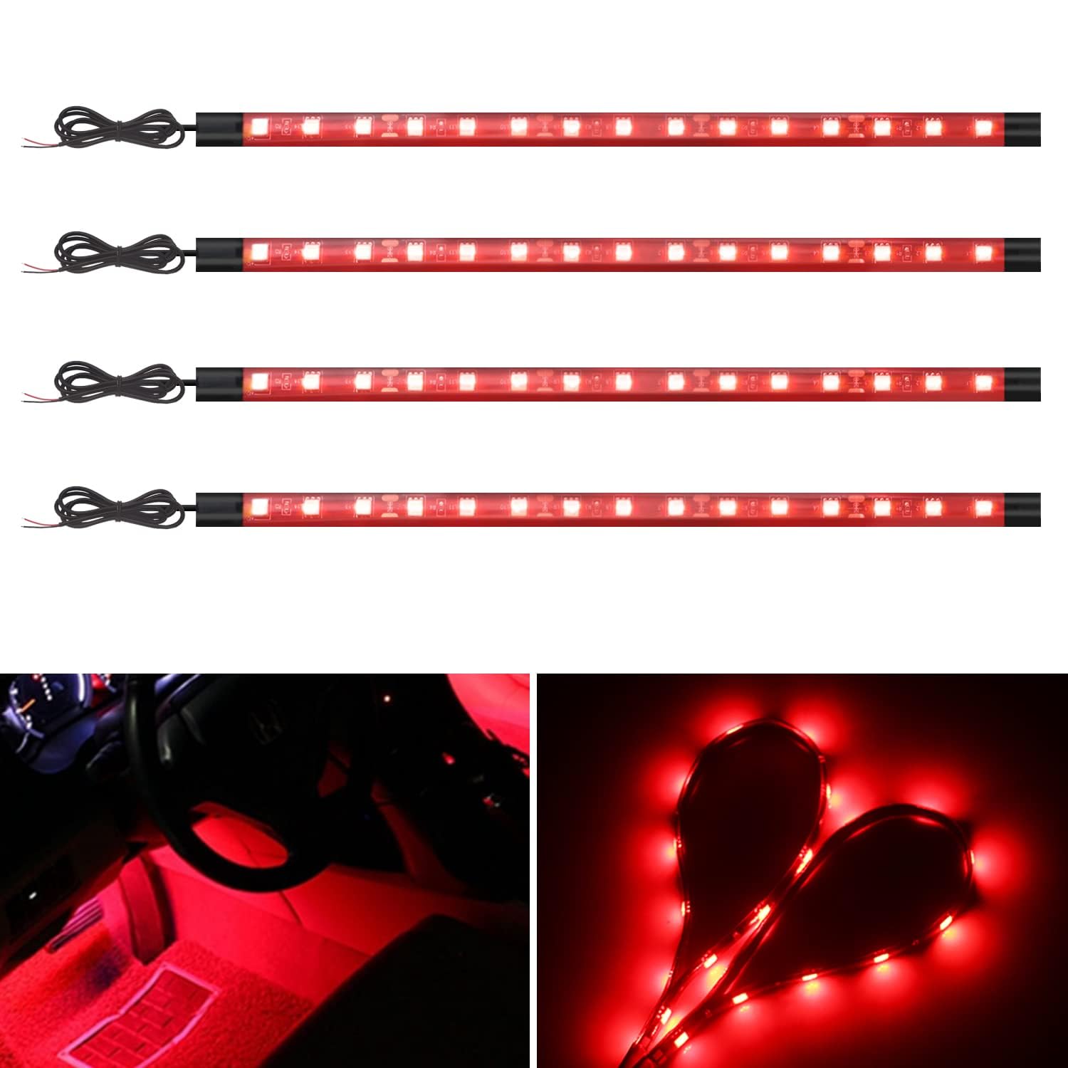Ym E-Bright Car Led Strip Lights For Golf Cart Underglow Motorcycles Marine Boat Kayak Interior Exterior 5050 Chipset 15Smd Wate