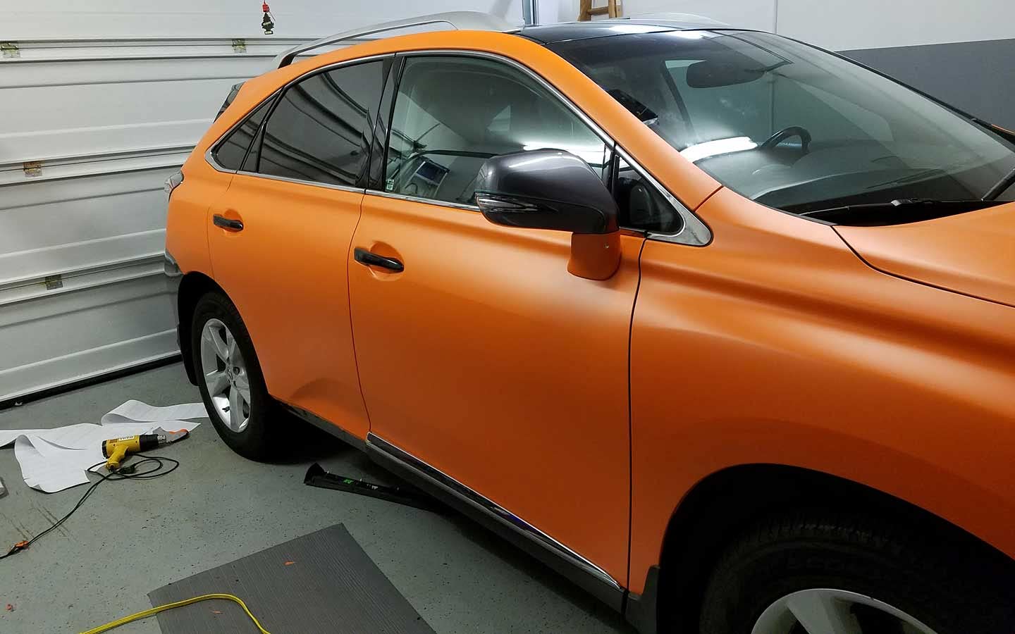 Vvivid+ Premium Vinyl Wrap Film (6Ft X 5Ft, Matte Metallic Orange)