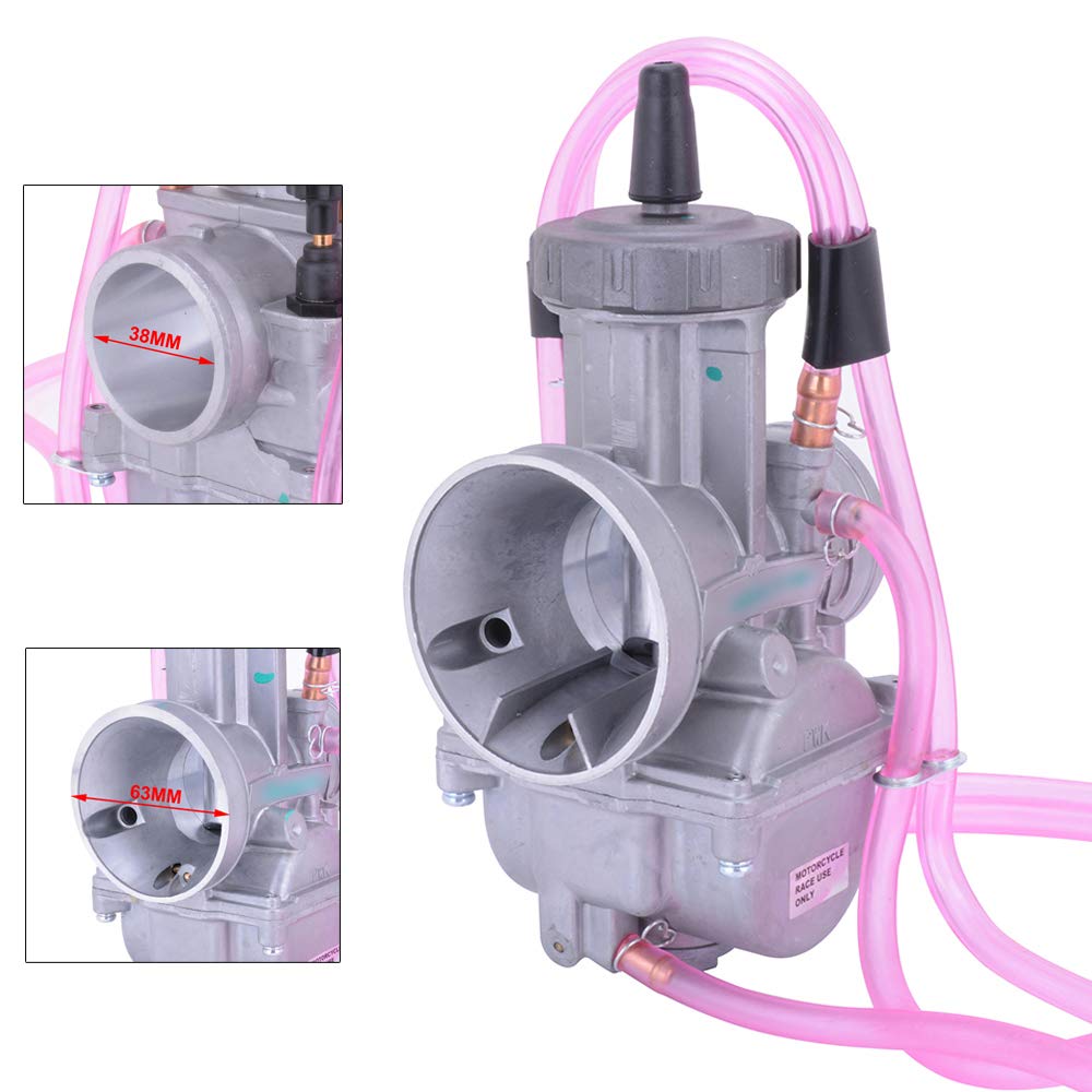 Jfg Racing Pwk 38Mm Carburetor,38Mm Carb Jet Carburetor For Beyond 150Cc Engine Dirt Bike Pit Bike Motorcycle Atv Utv Scooter Moto Mini Bike Go Kart