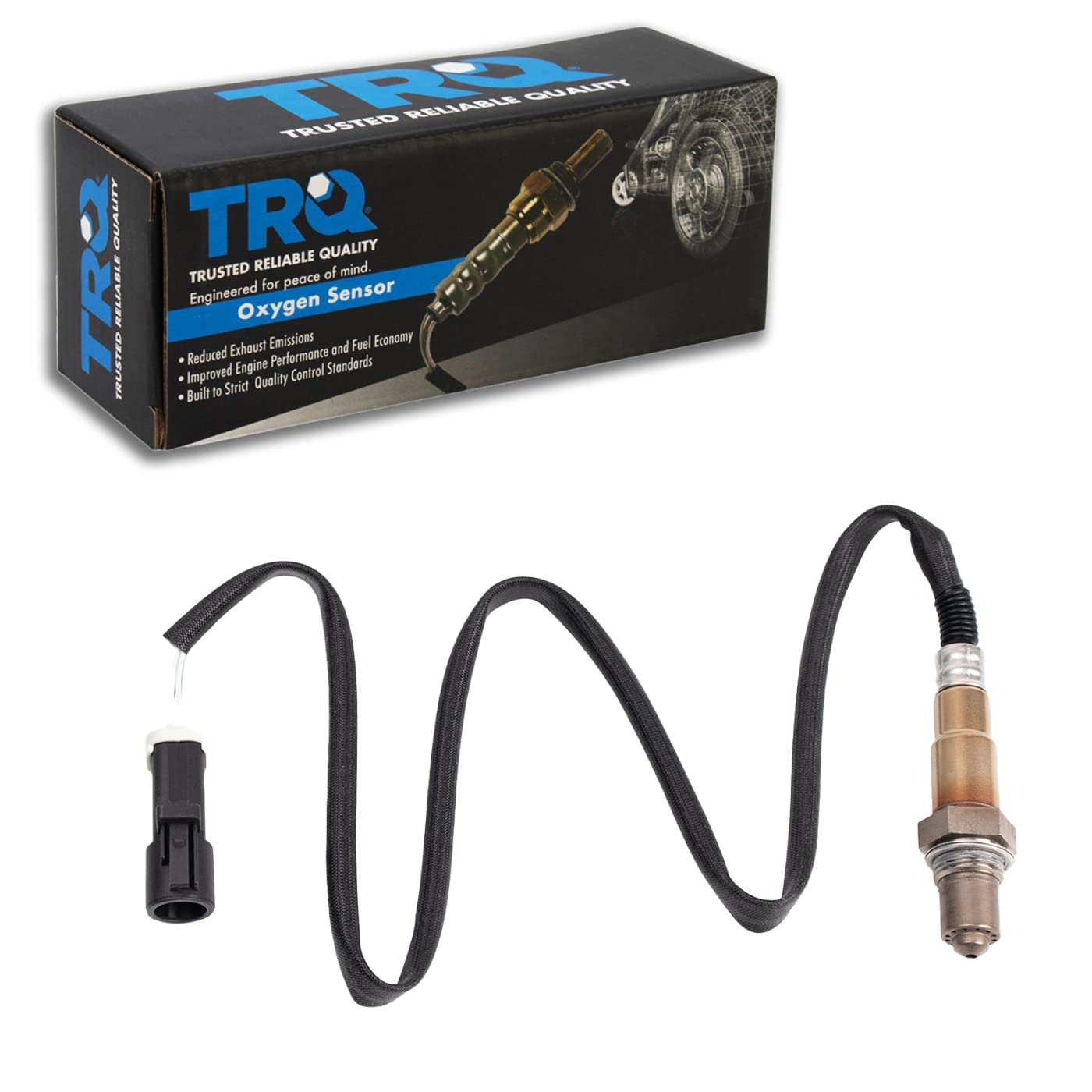 Trq Downstream O2 Oxygen Sensor Compatible With 2013-2016 Ford Escape 2014-2019 Fiesta 2014-2016 Transit Connect